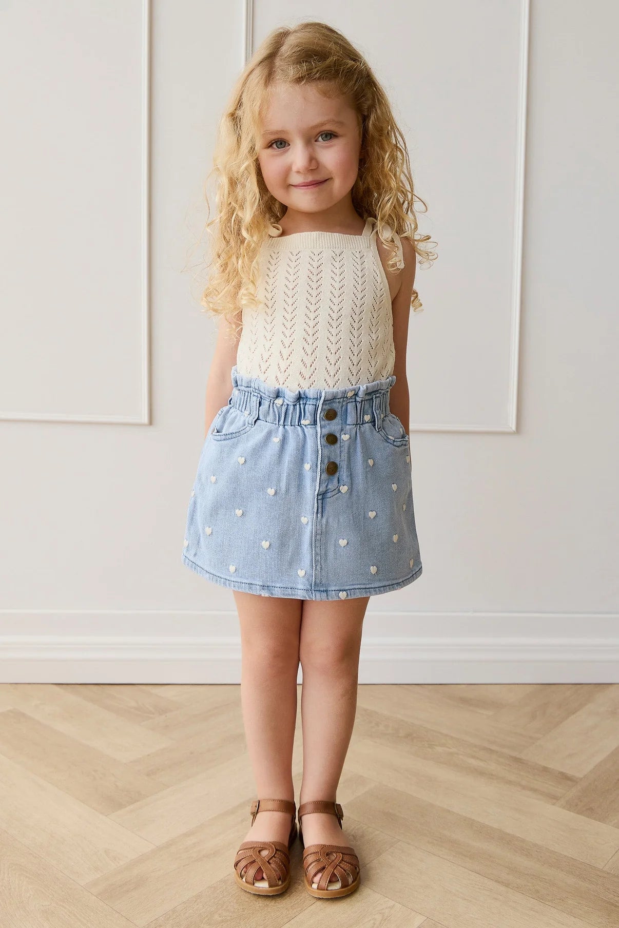 Aria Knitted Singlet || Parchment