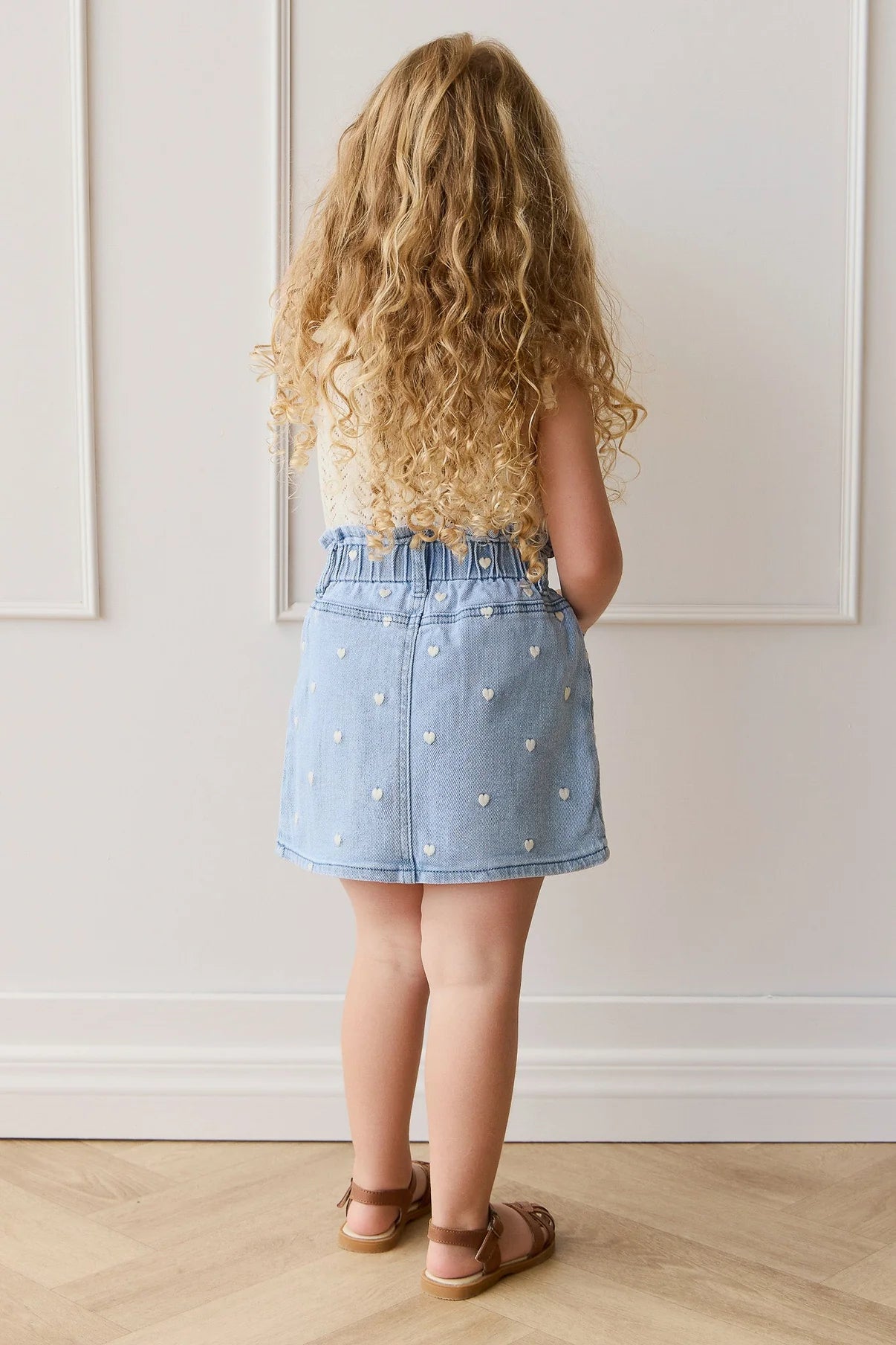 Briella Skirt || Petite Heart Denim