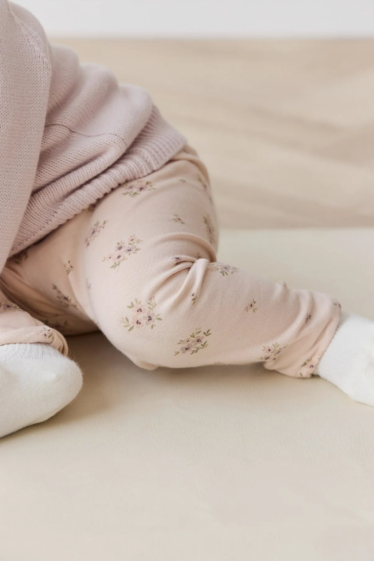 Organic Cotton Everyday Legging || Goldie Bouquet Pink Tint