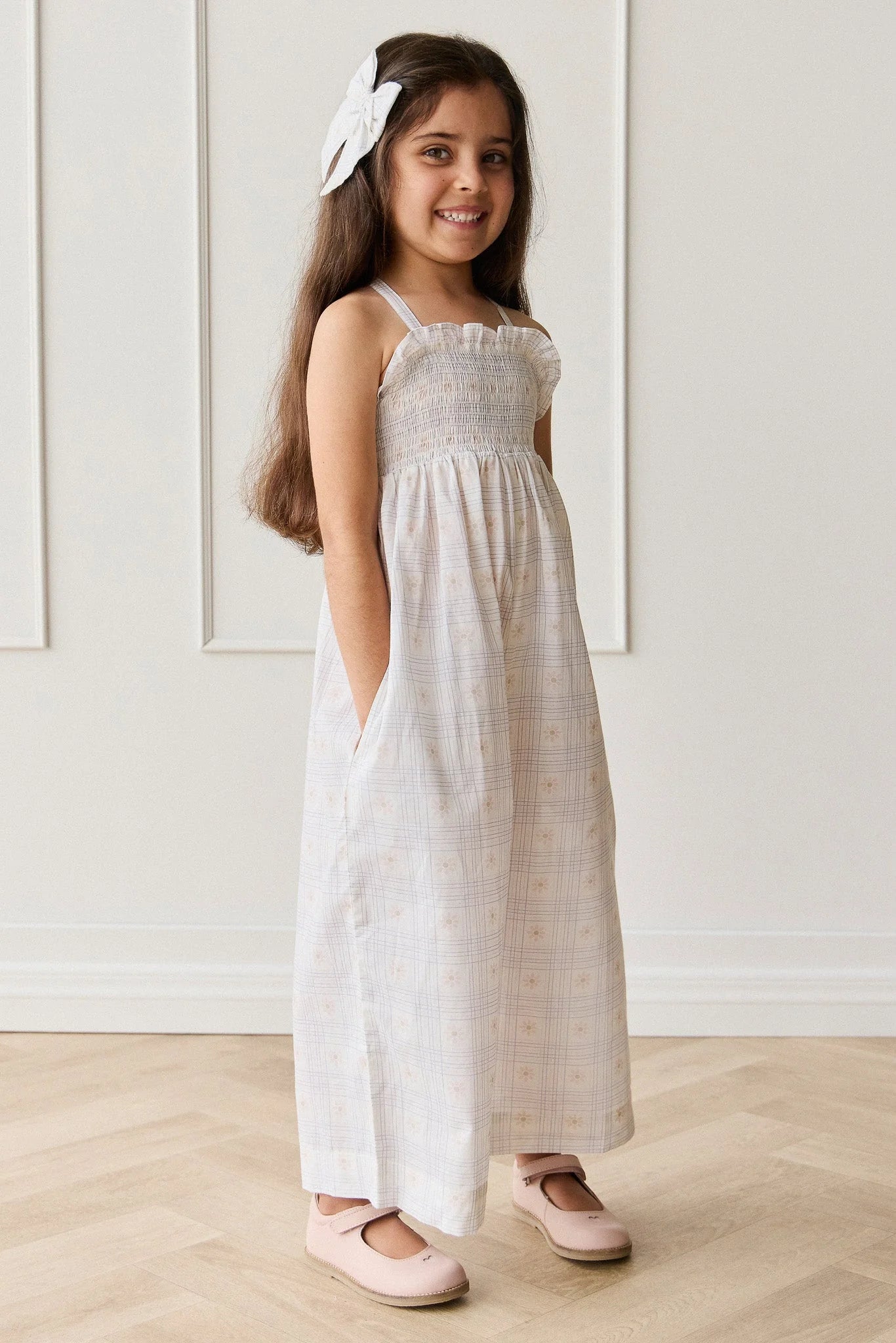 Organic Cotton Arabella Jumpsuit || Marguerite Egret