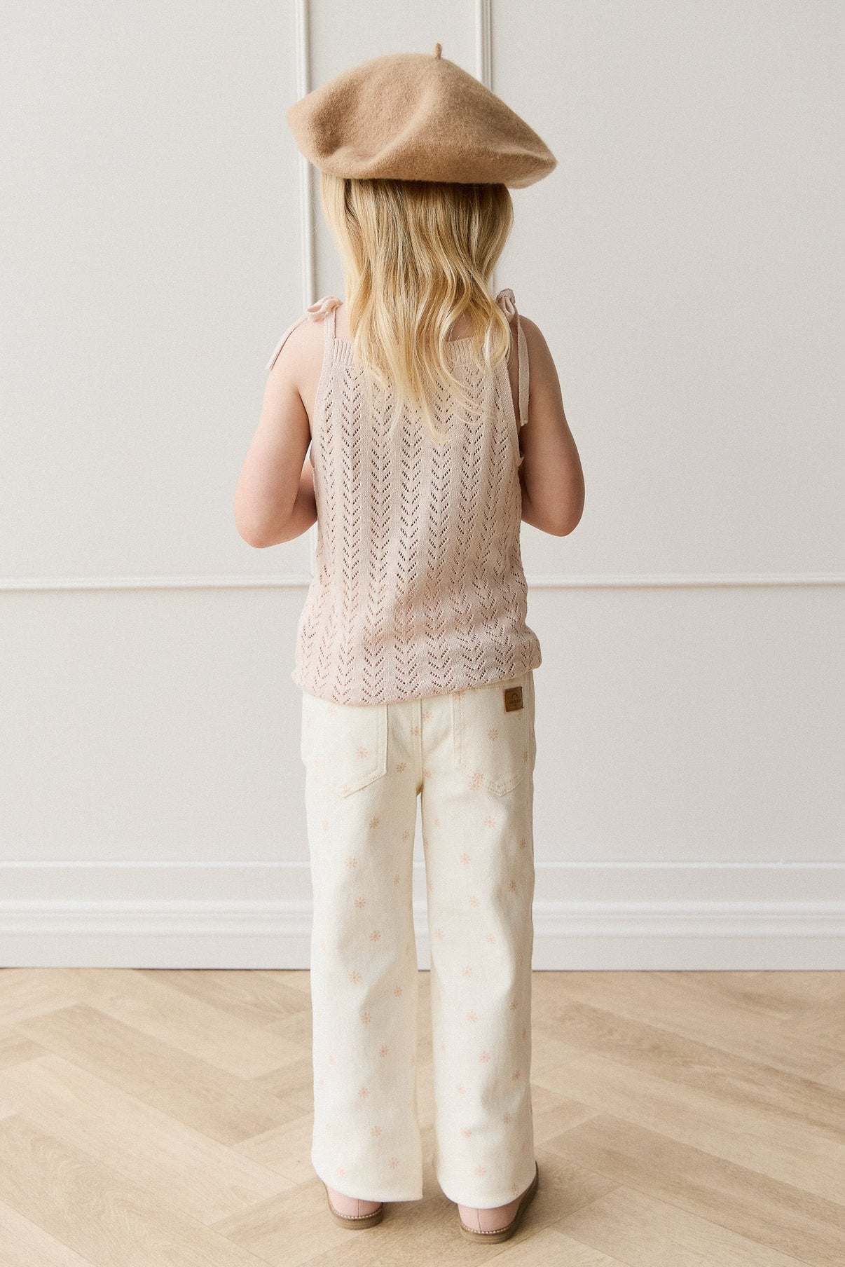 Aria Knitted Singlet || Dainty Pink