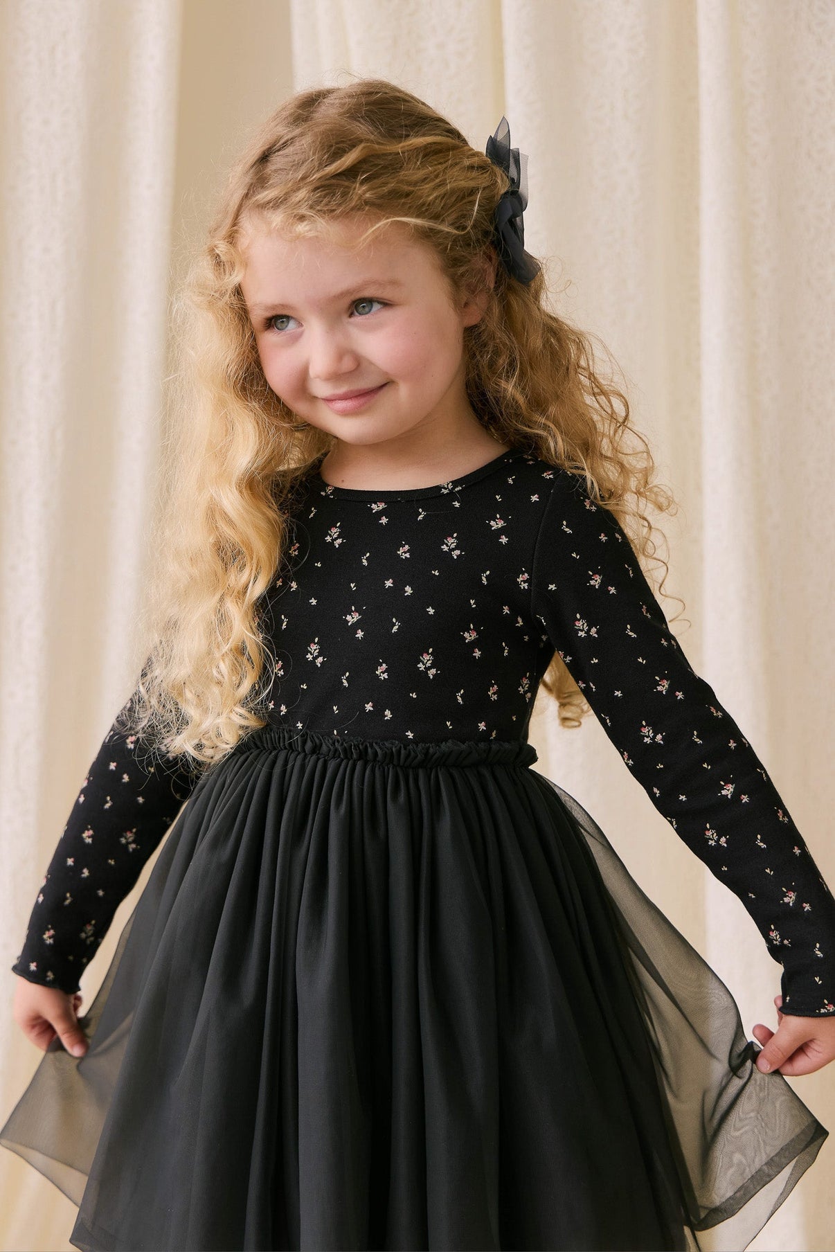 Anna Tulle Dress - Dina Ebony