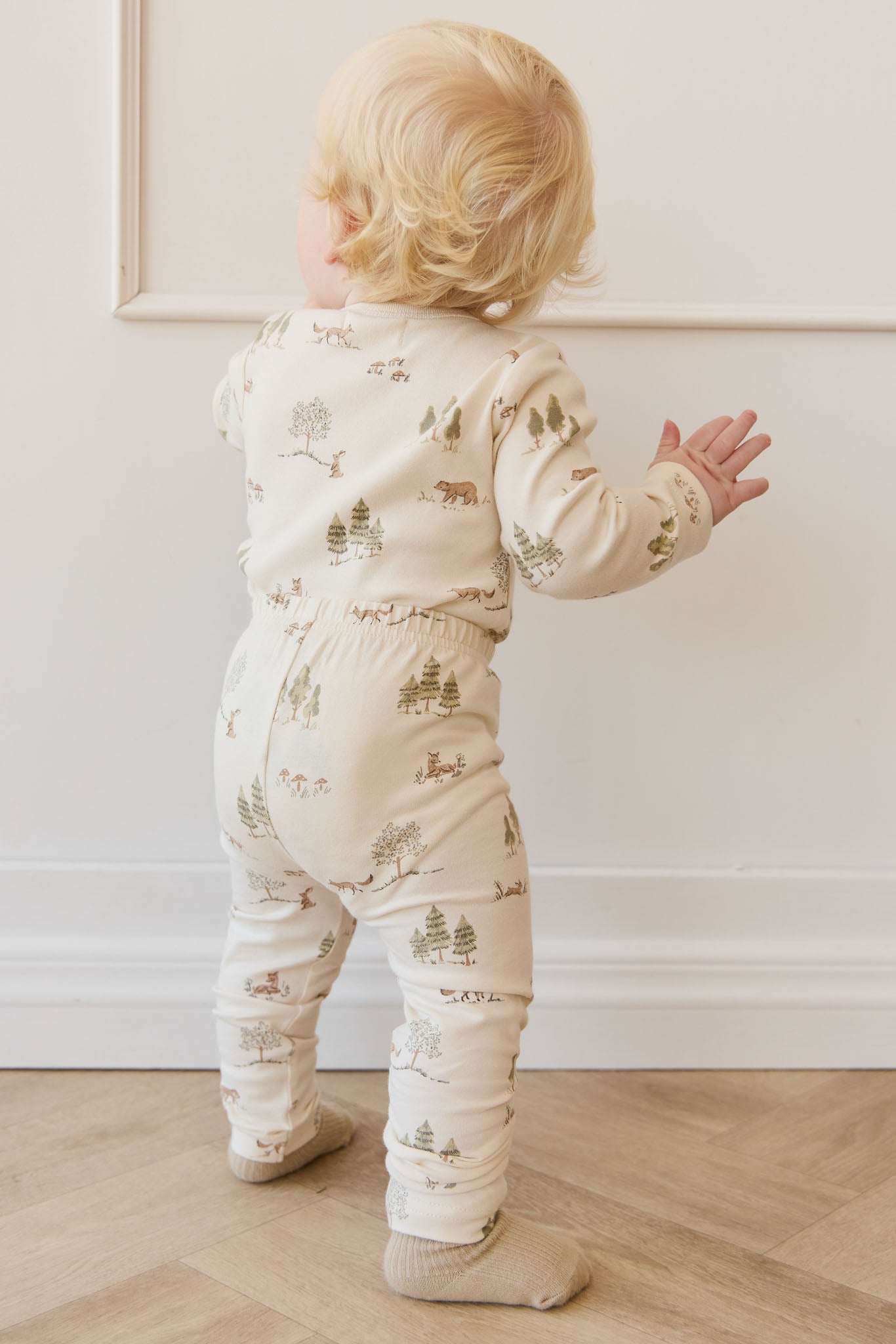 Organic Cotton Fernley Bodysuit || Pine Forest Friends