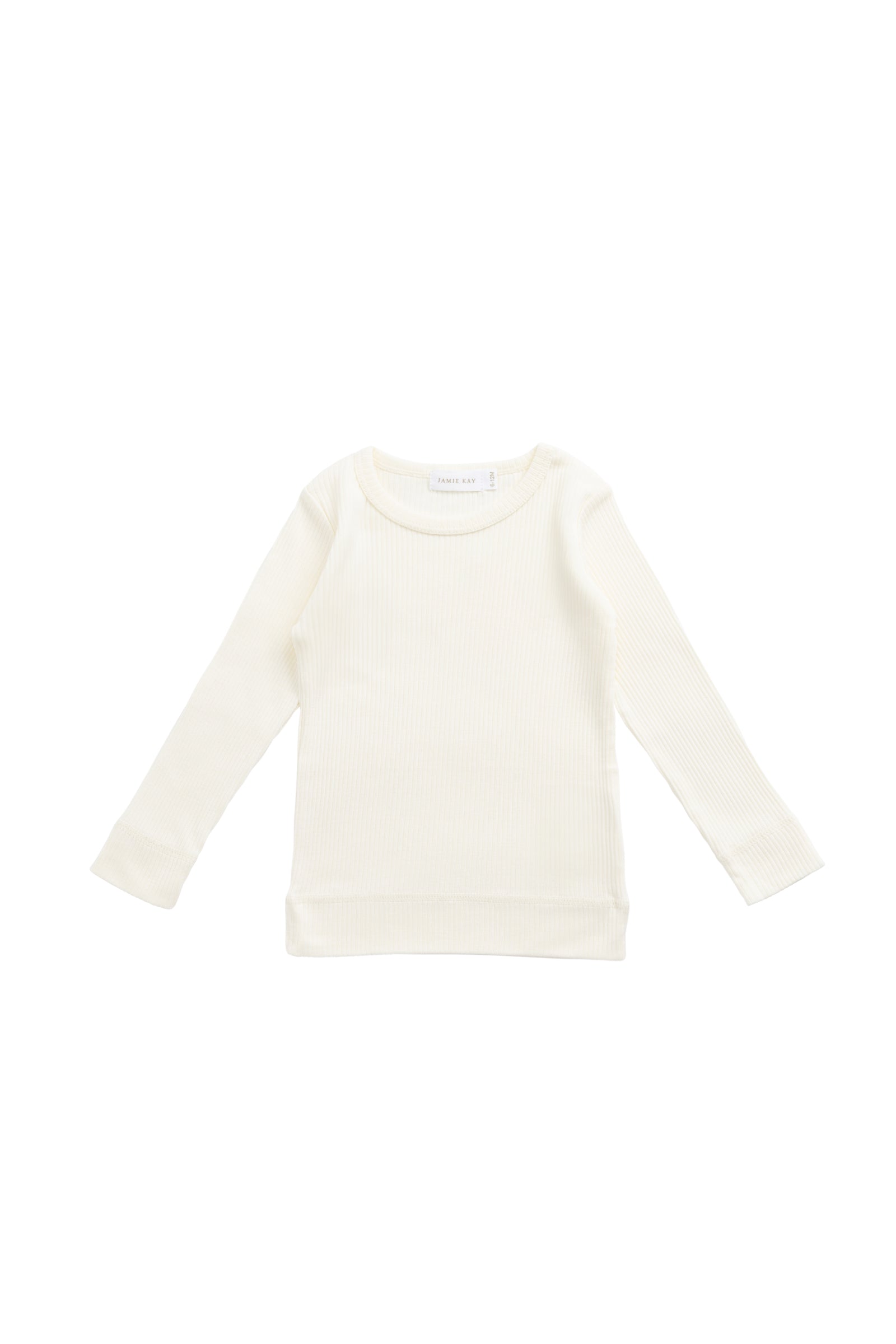 Organic Cotton Modal Marina Long Sleeve Top || Parchment
