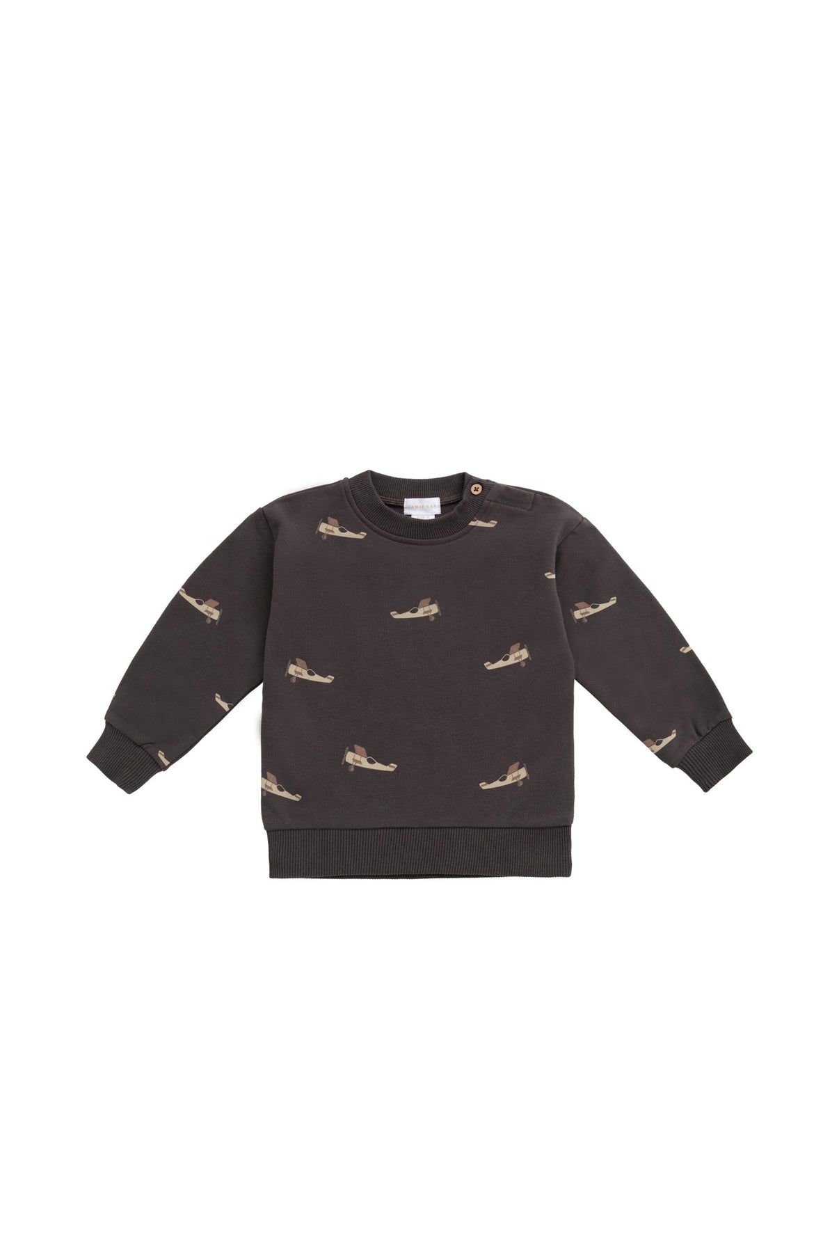 Organic Cotton Peyton Sweatshirt || Pilot Planes Bistre