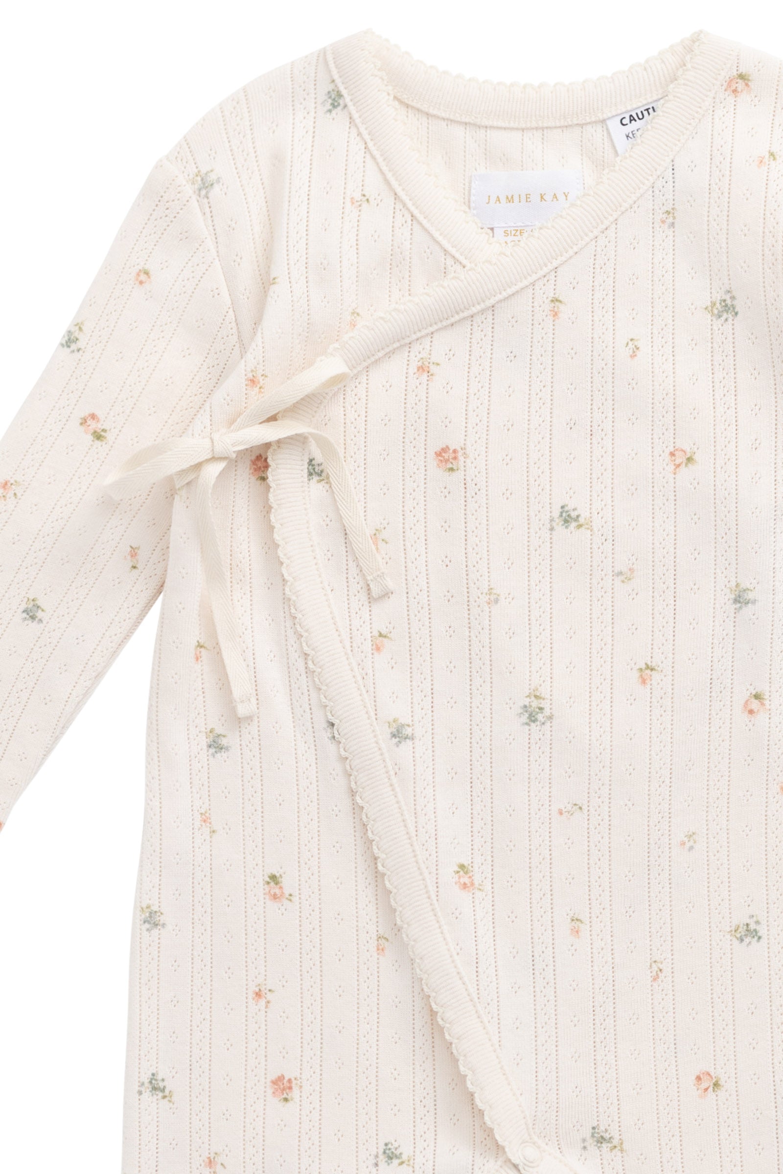 Organic Cotton Pointelle Estelle Onepiece || Sweet Magnolia Simple - LAST 1Y & 2Y