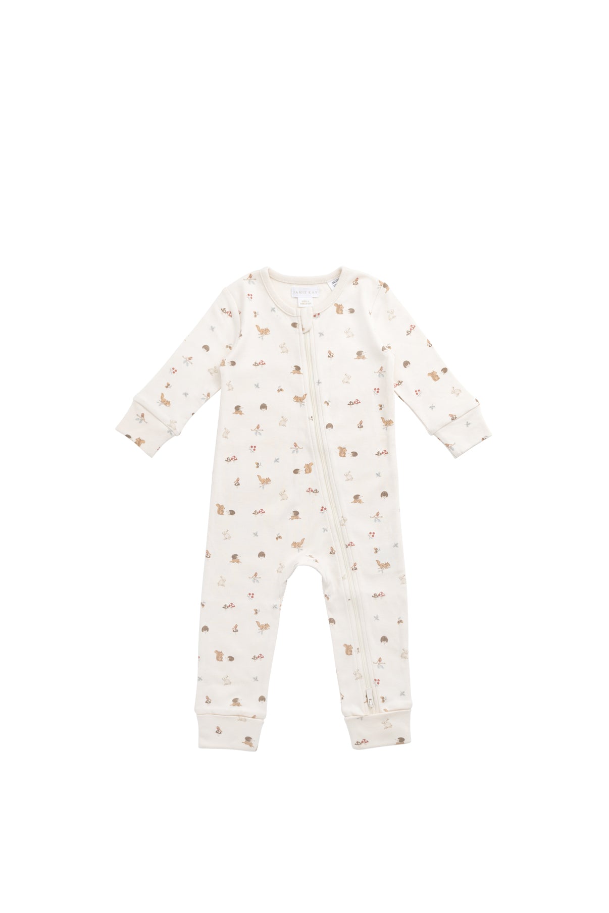 Organic Cotton Reese Zip Onepiece || Forest Gathering