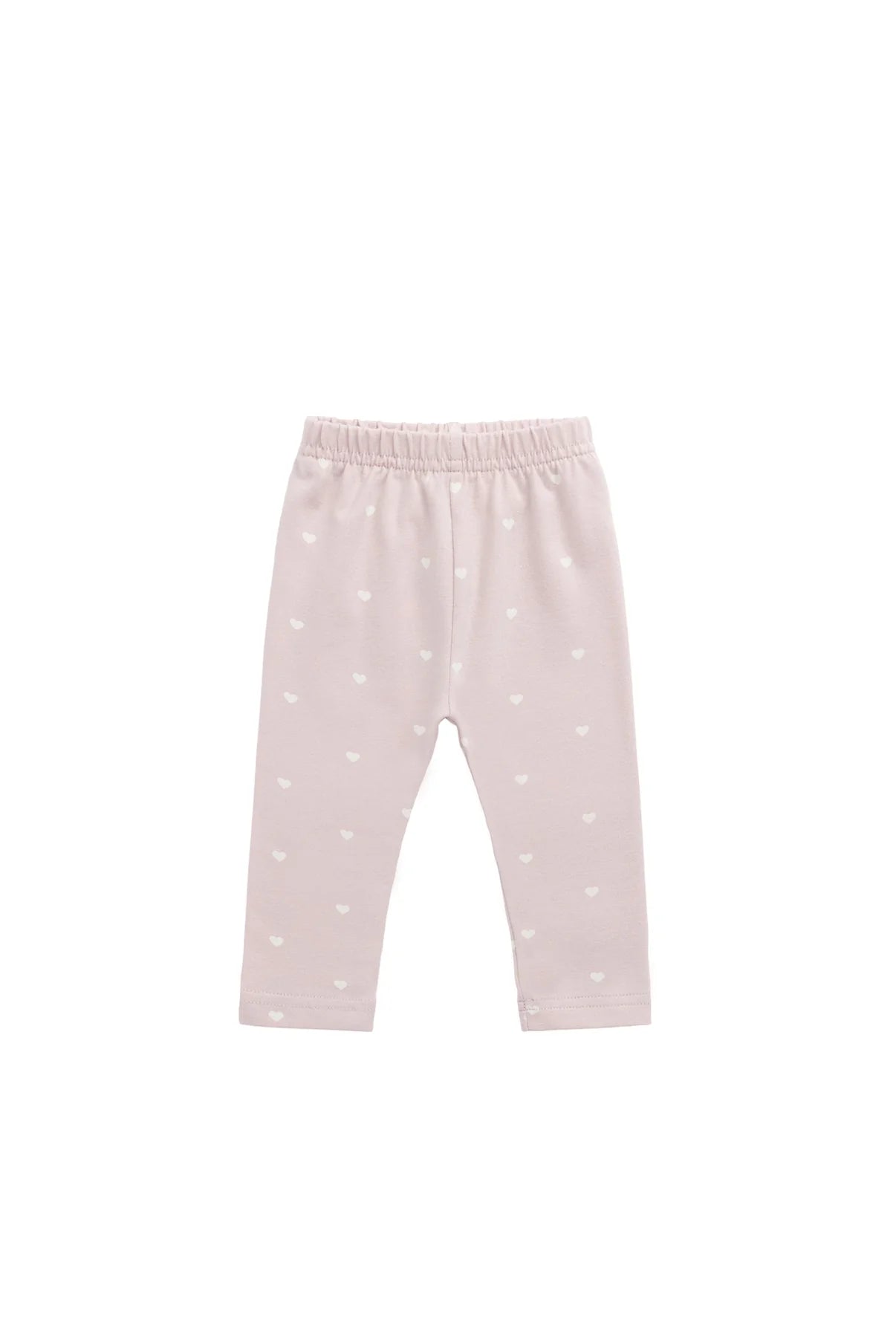 Organic Cotton Everyday Legging || Petite Heart Old Rose
