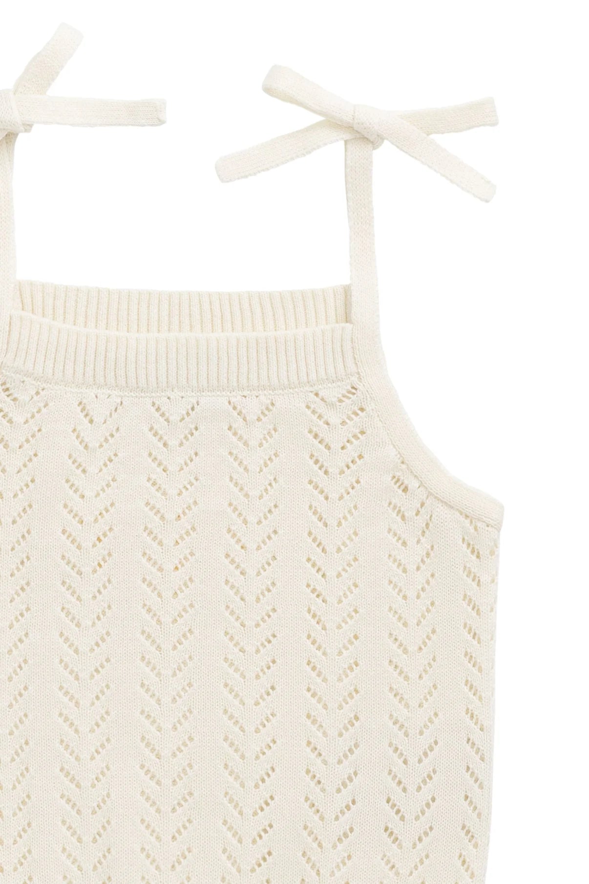 Aria Knitted Singlet || Parchment