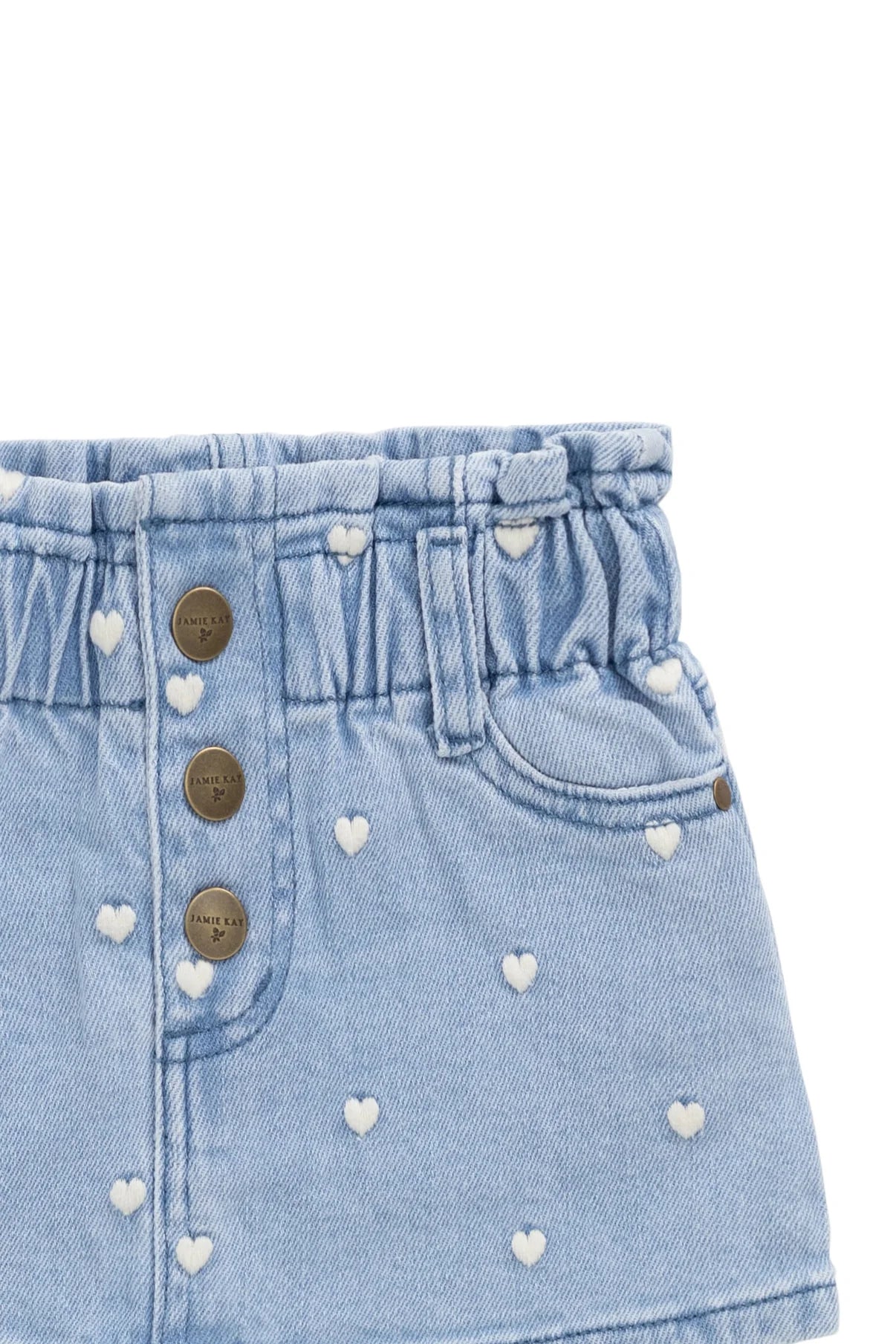 Briella Skirt || Petite Heart Denim