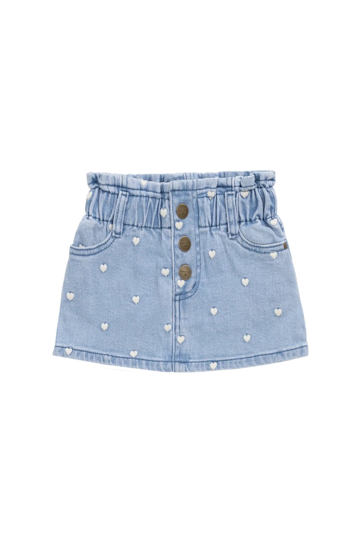 Briella Skirt || Petite Heart Denim
