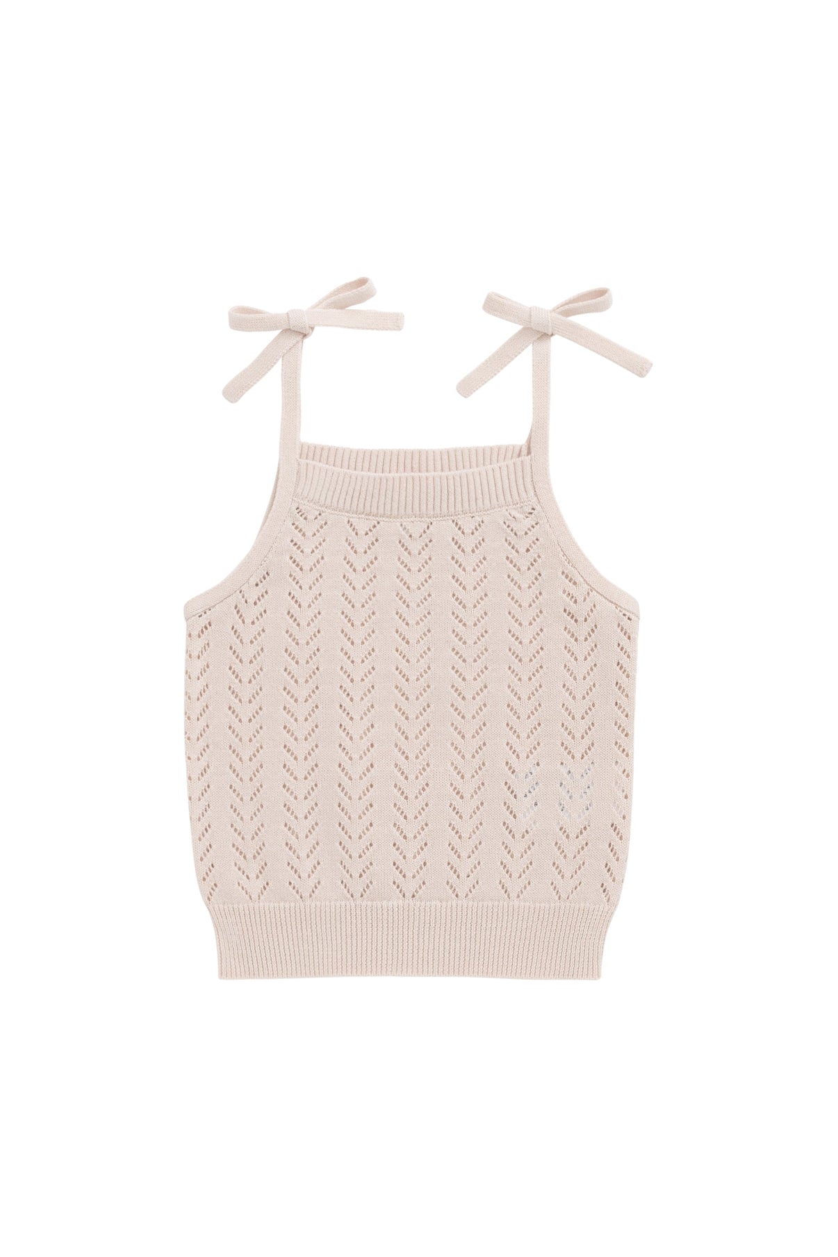 Aria Knitted Singlet || Dainty Pink