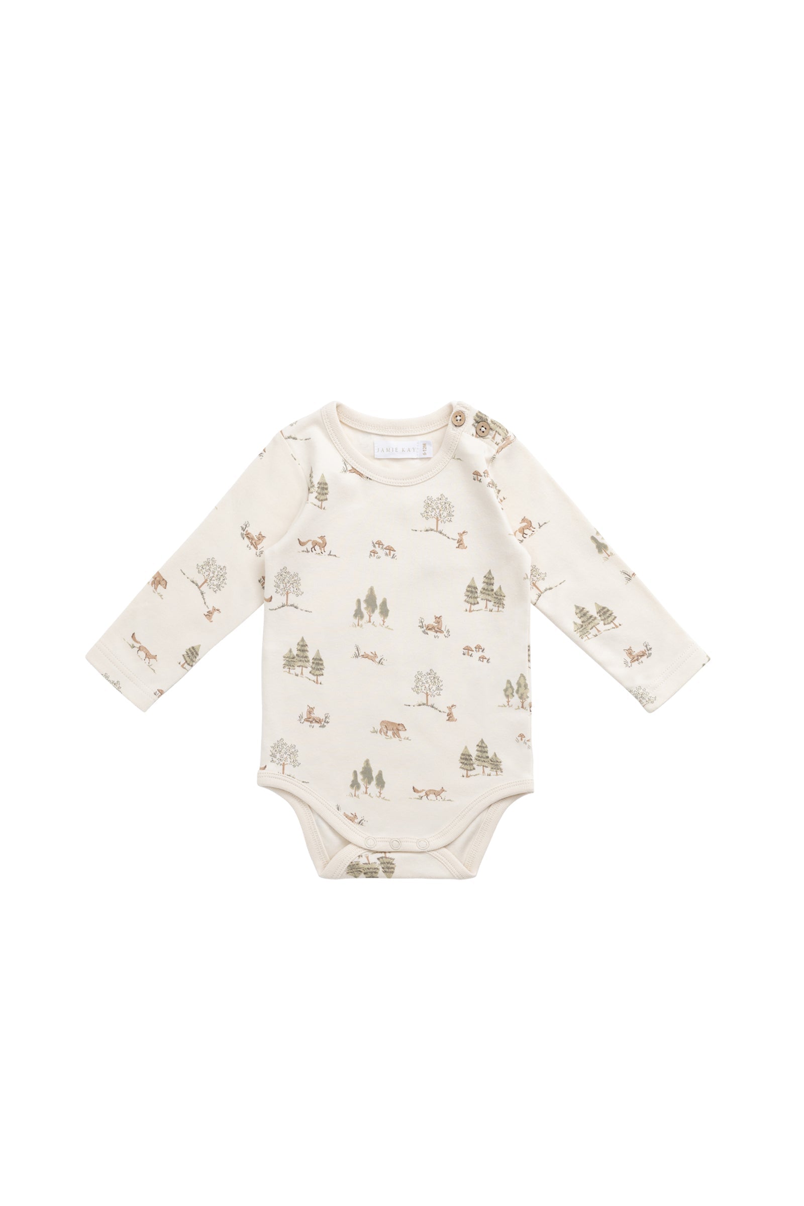 Organic Cotton Fernley Bodysuit || Pine Forest Friends