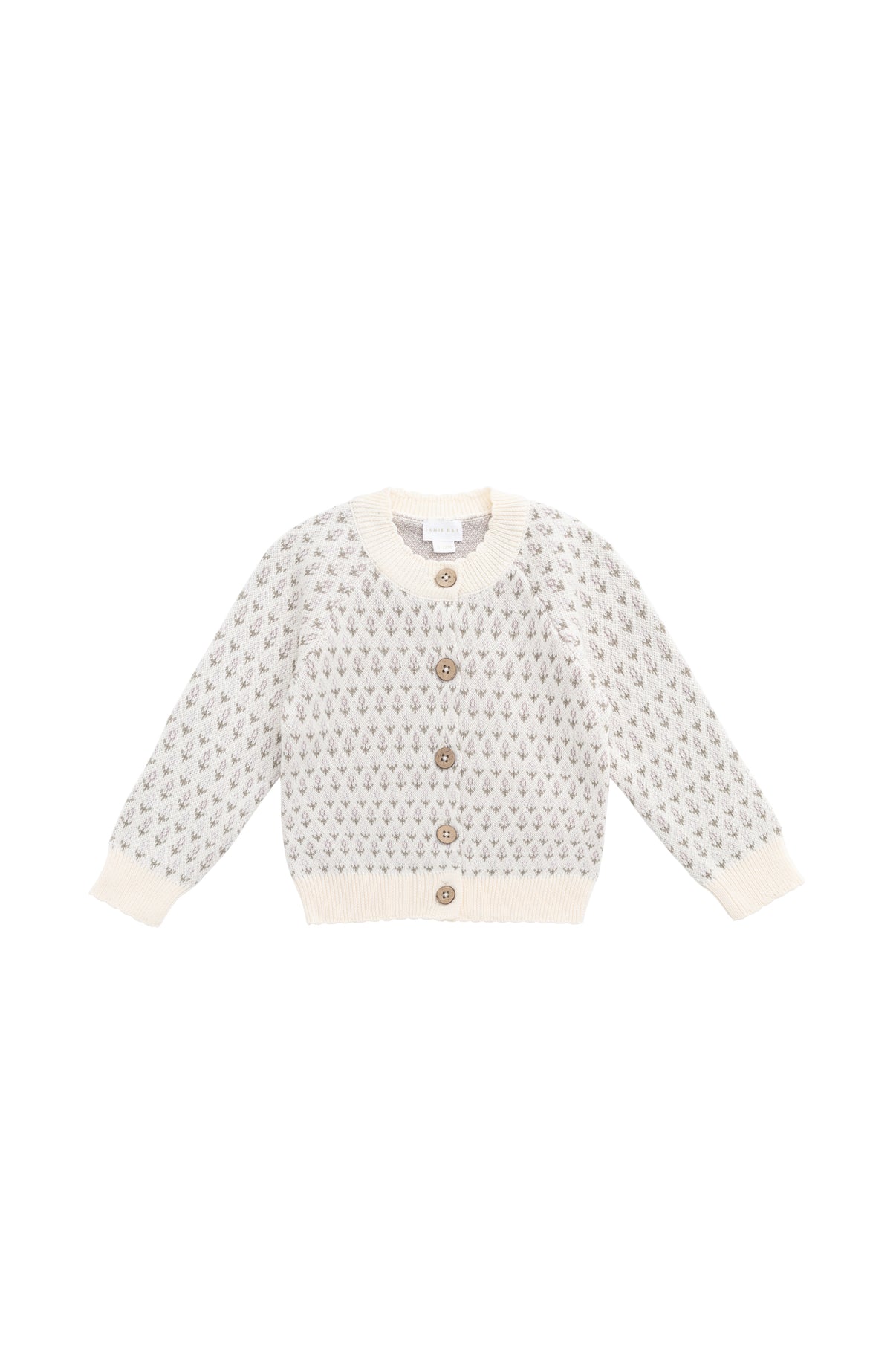 Savannah Jacquard Cardigan || Sheer Pink