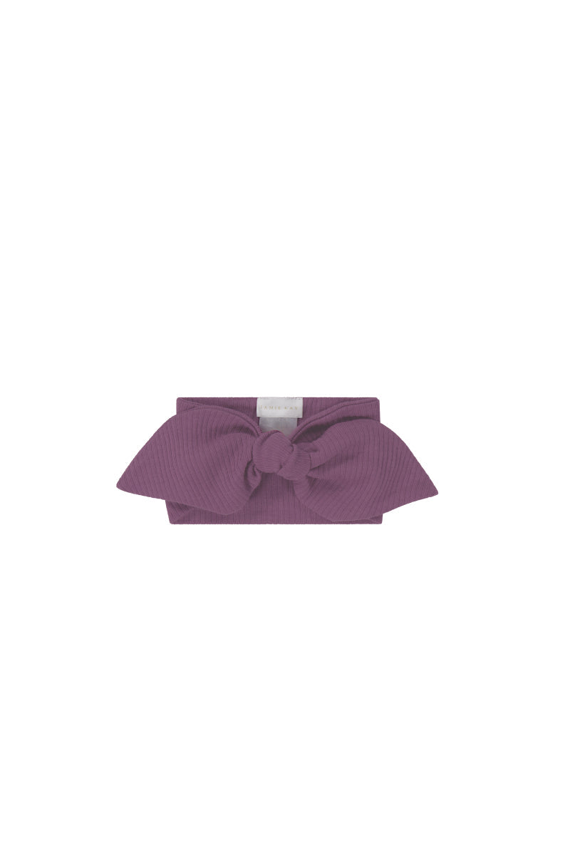 Organic Cotton Modal Lilian Headband || Elderberry