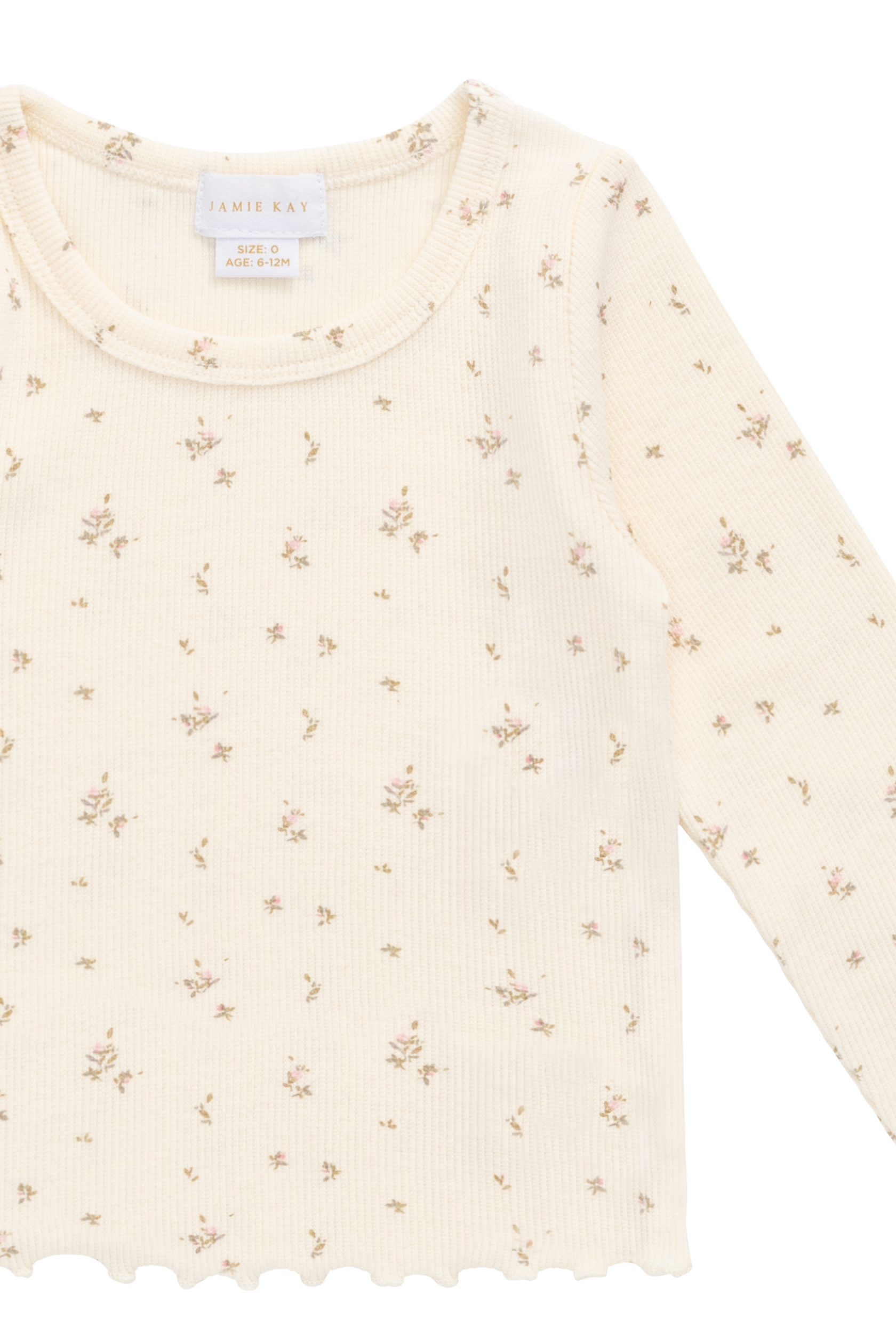 Organic Cotton Fine Rib Agathe Top - Dina Antique