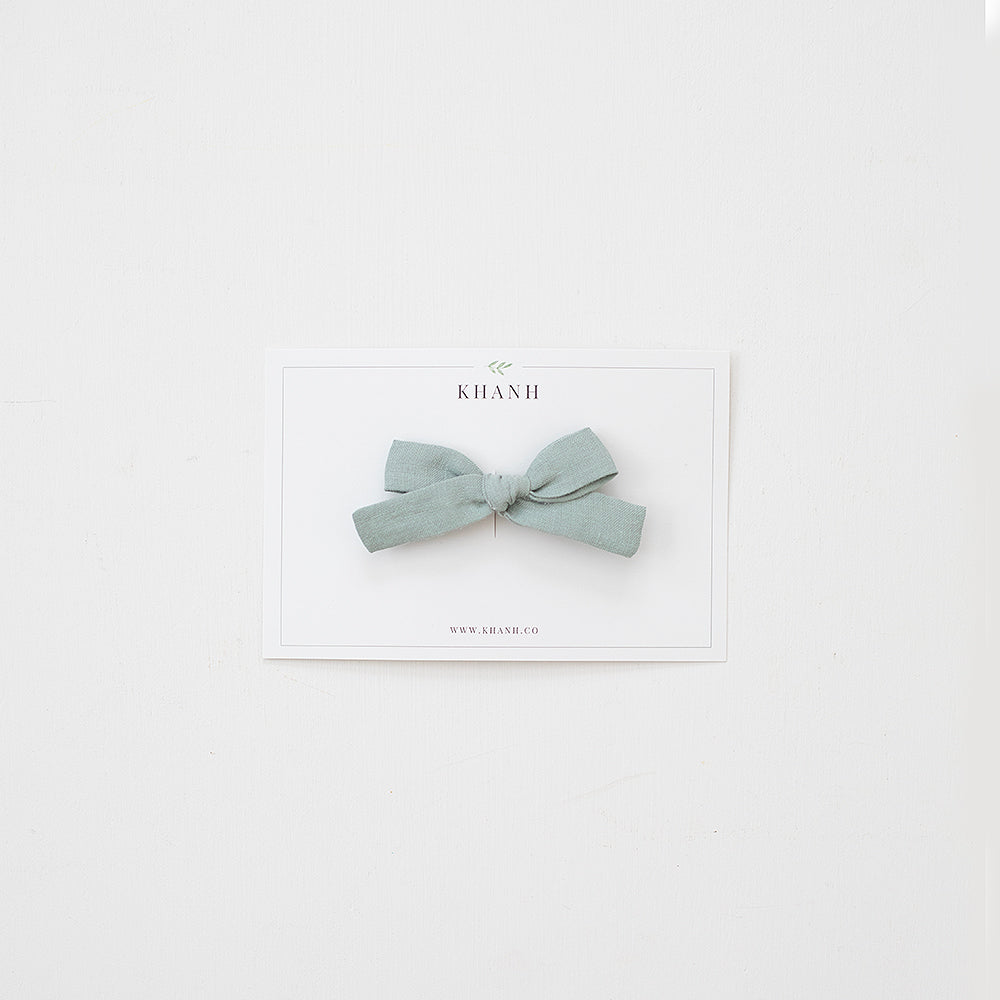Kind Green | Petite Hand-Tied Bow