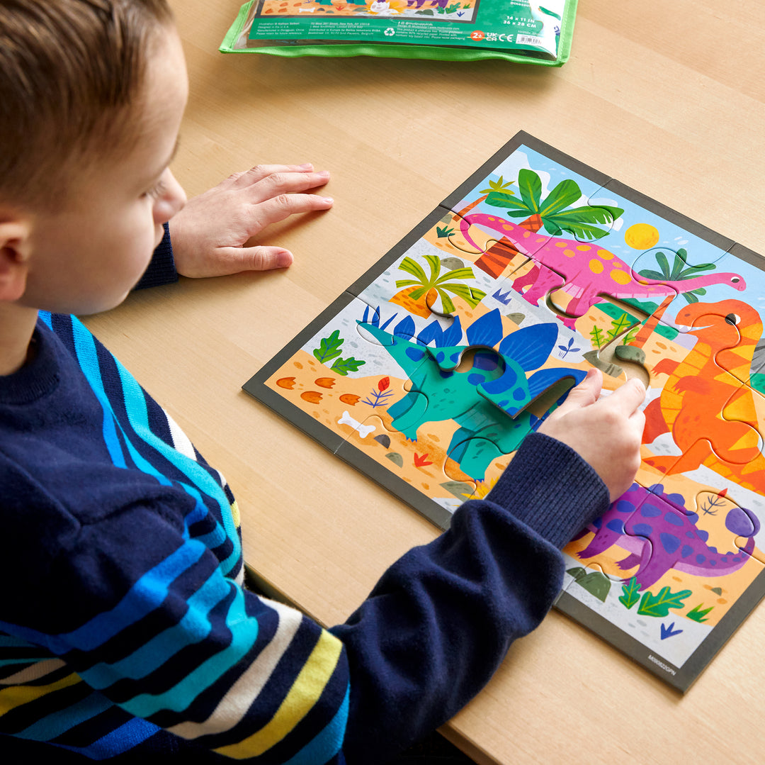 Puzzle 12 Pouch Mighty Dinosaurs