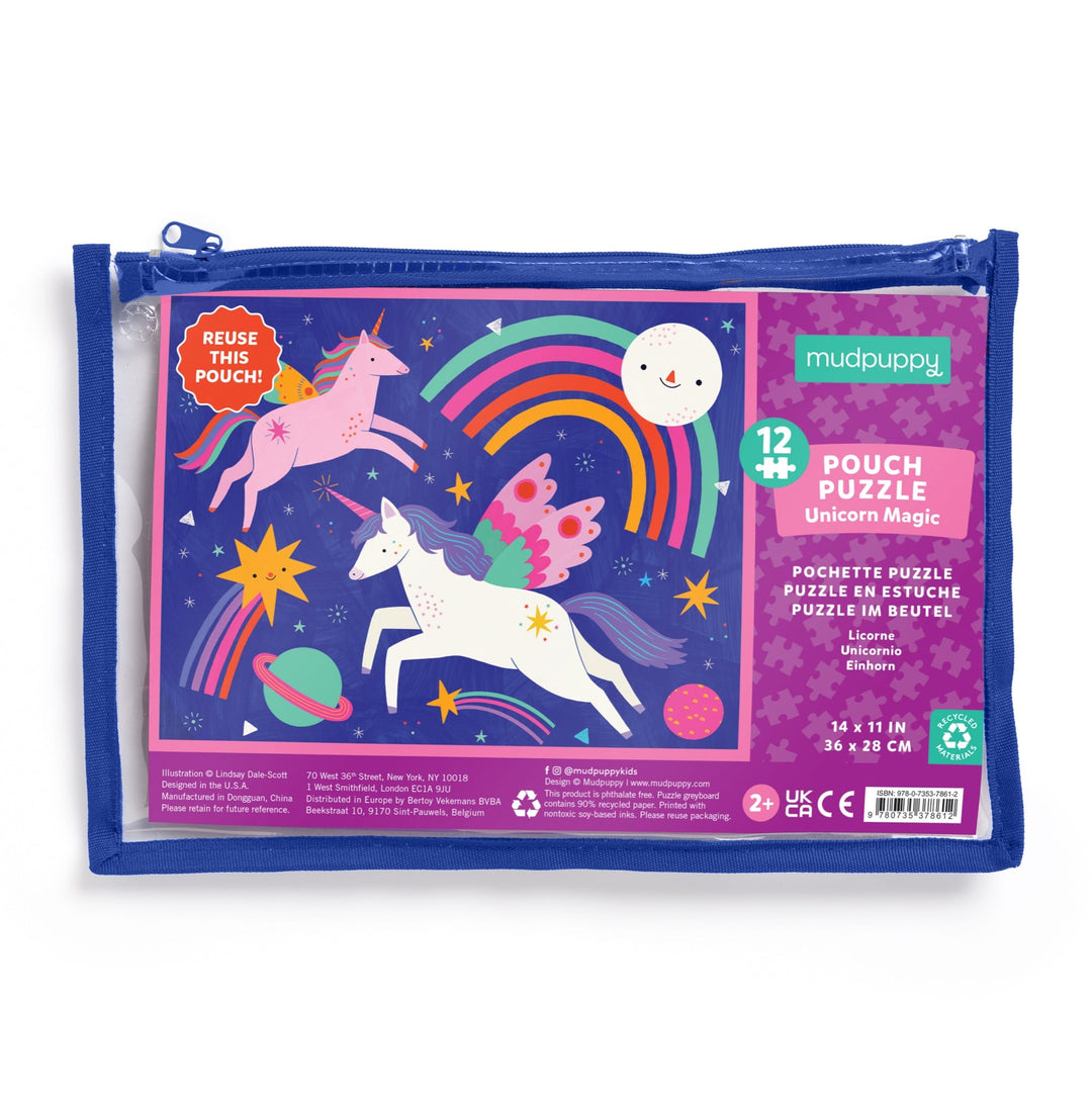 Puzzle 12 Pouch Unicorn Magic
