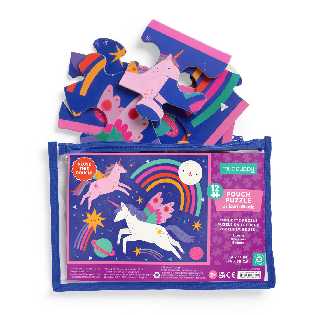 Puzzle 12 Pouch Unicorn Magic
