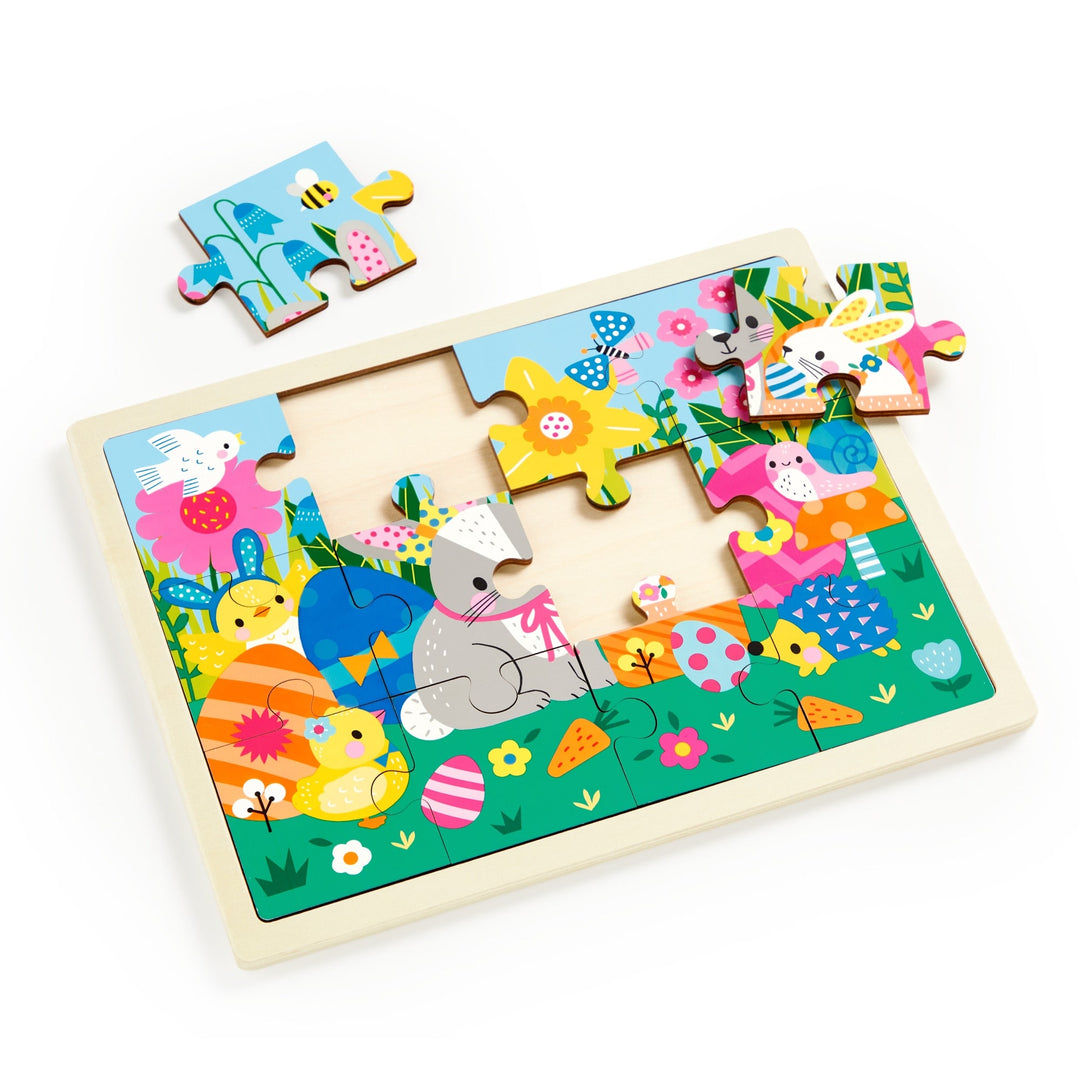 Spring Friends 12 Piece Wooden Puzzle