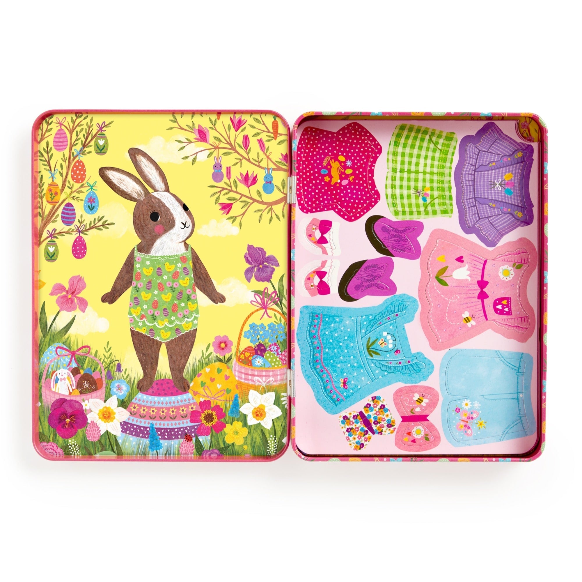 Magnet Tin Figure Garden Bunnies