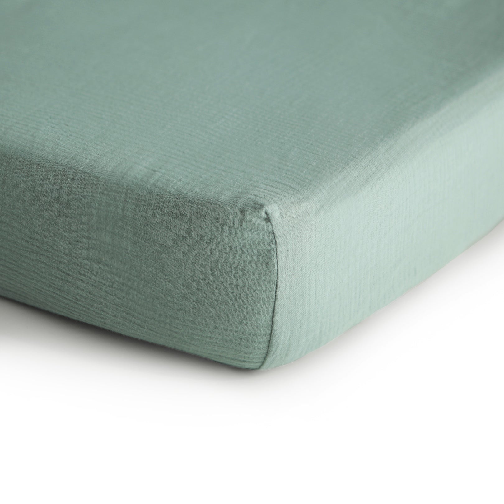 Extra Soft Muslin Crib Sheet | Roman Green