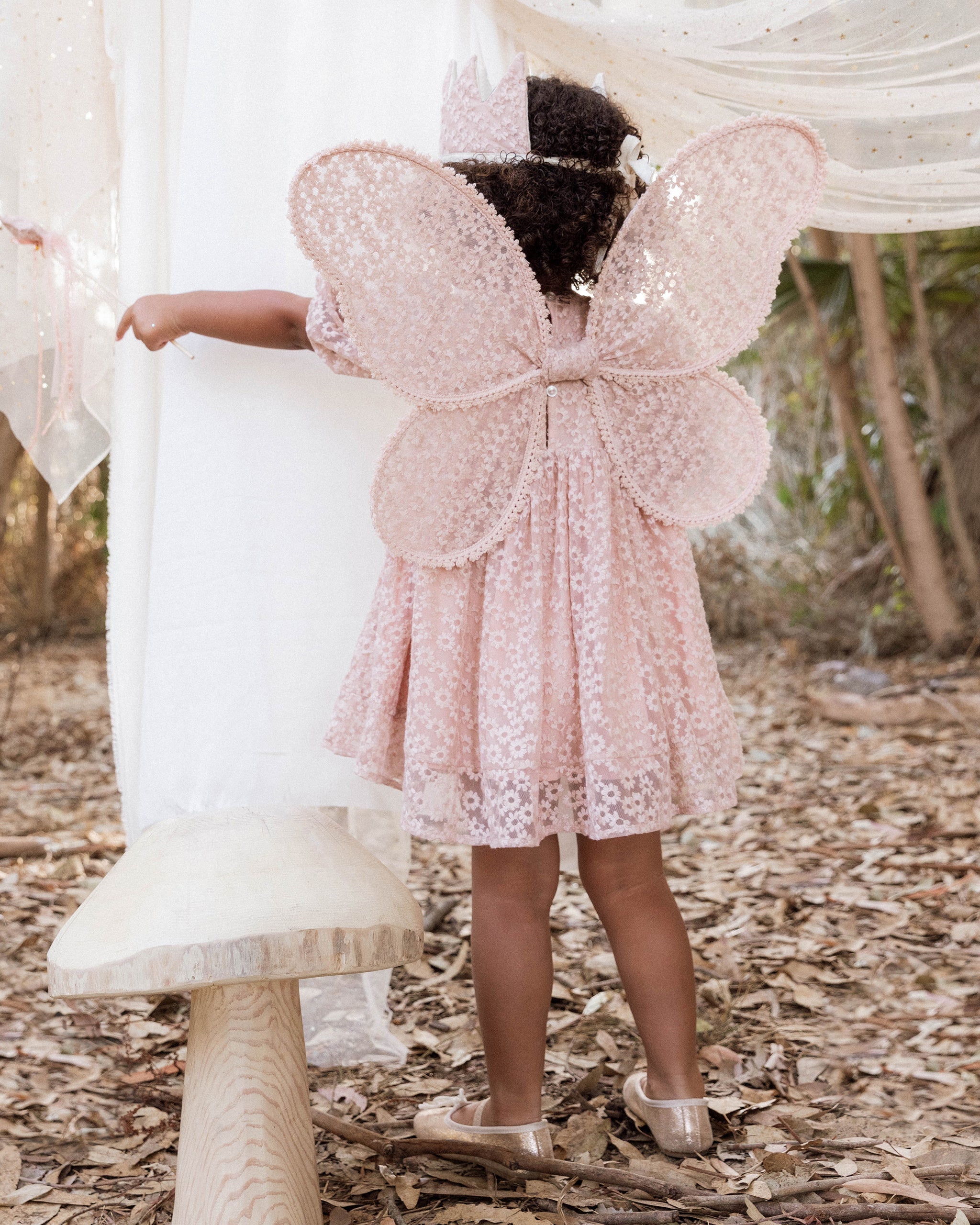 Wings || Rose Embroidered Daisy