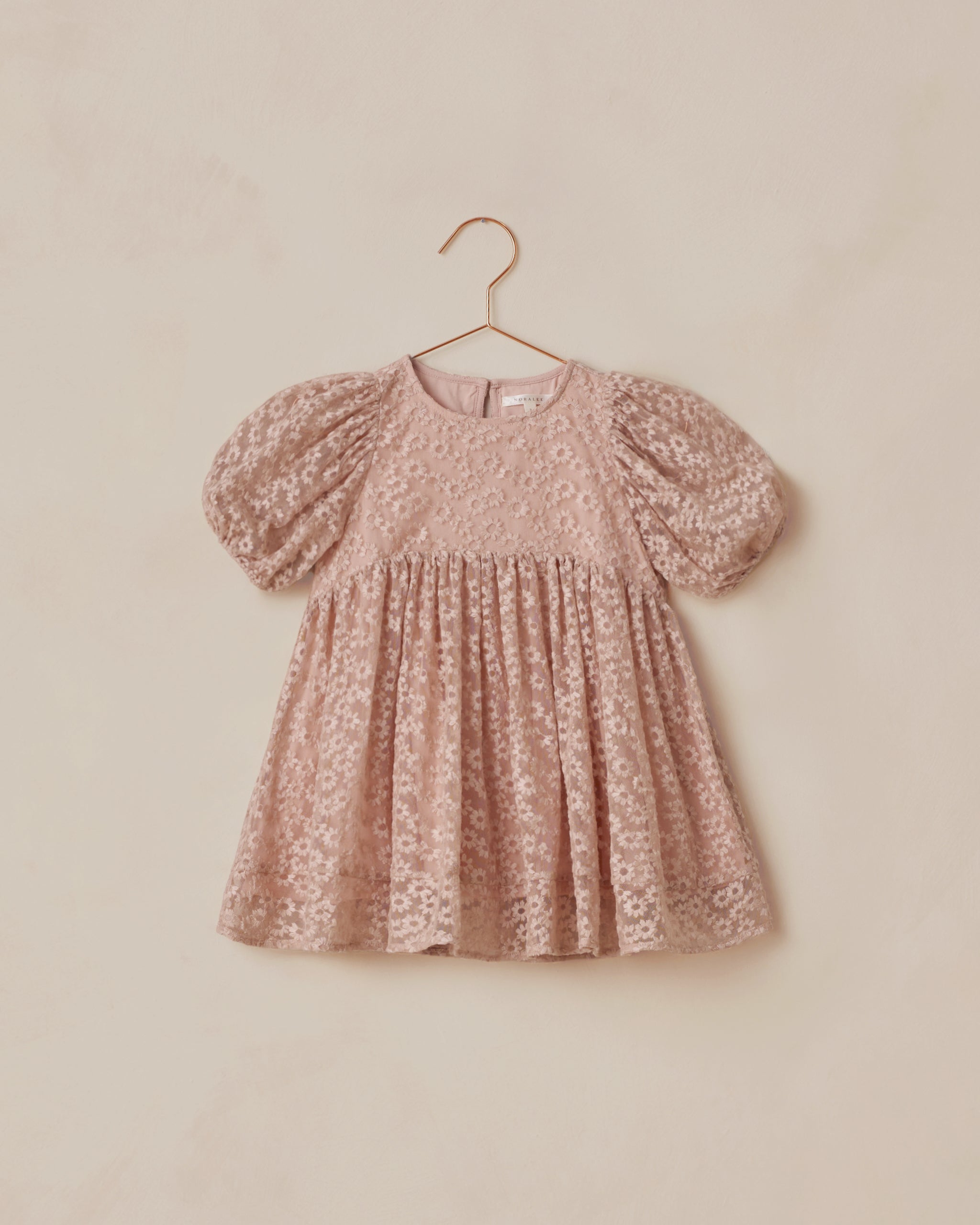 Luna Dress || Rose Embroidered Daisy