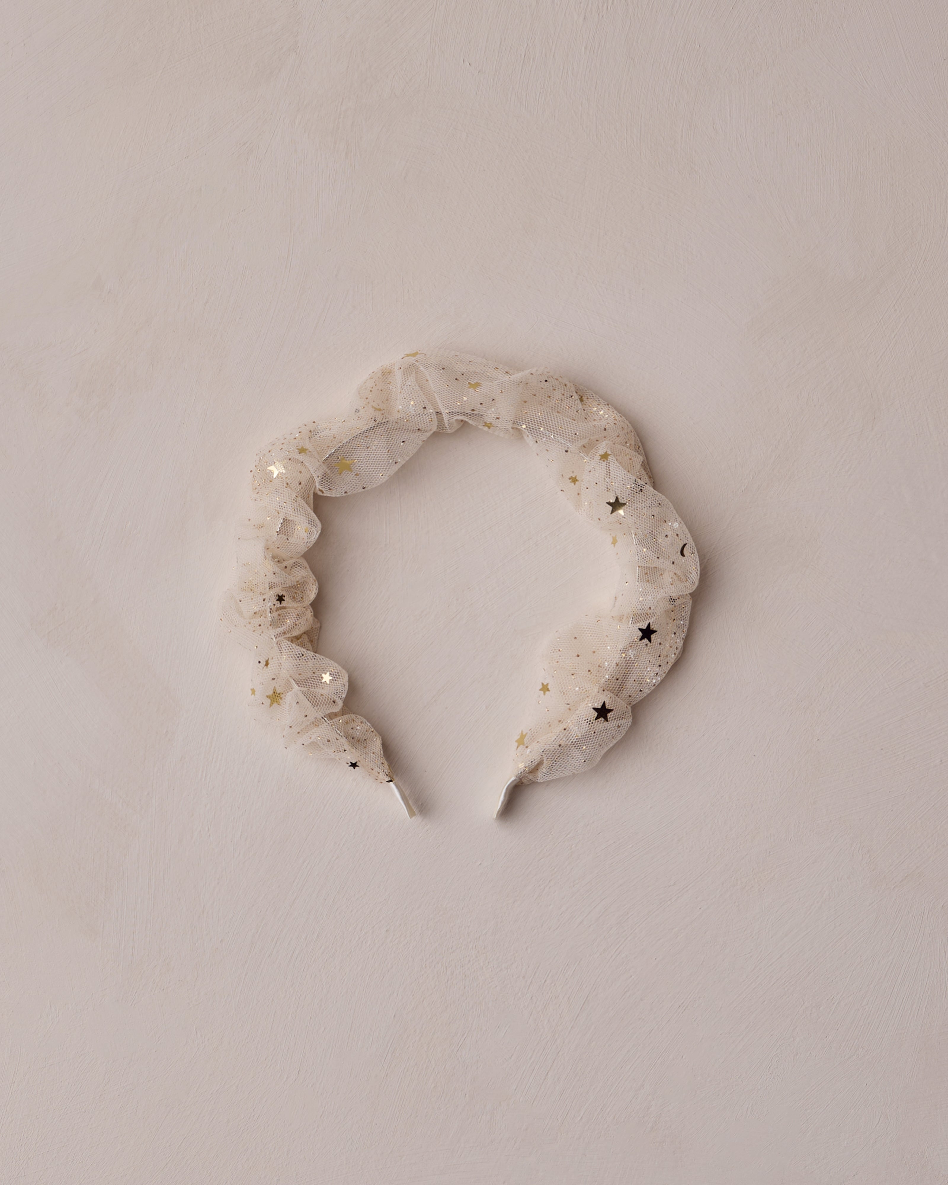Gathered Headband || Champagne Stars