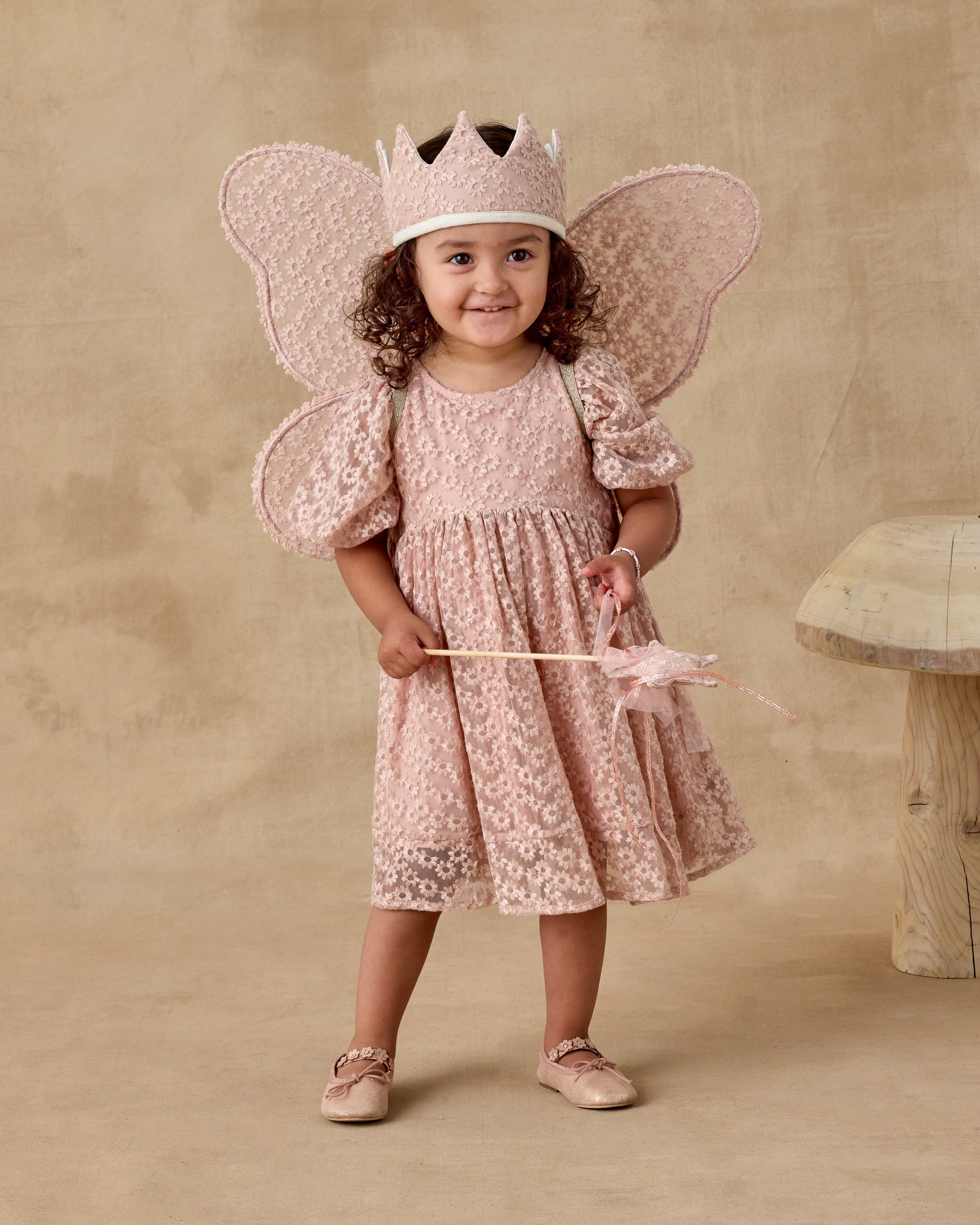 Wings || Rose Embroidered Daisy