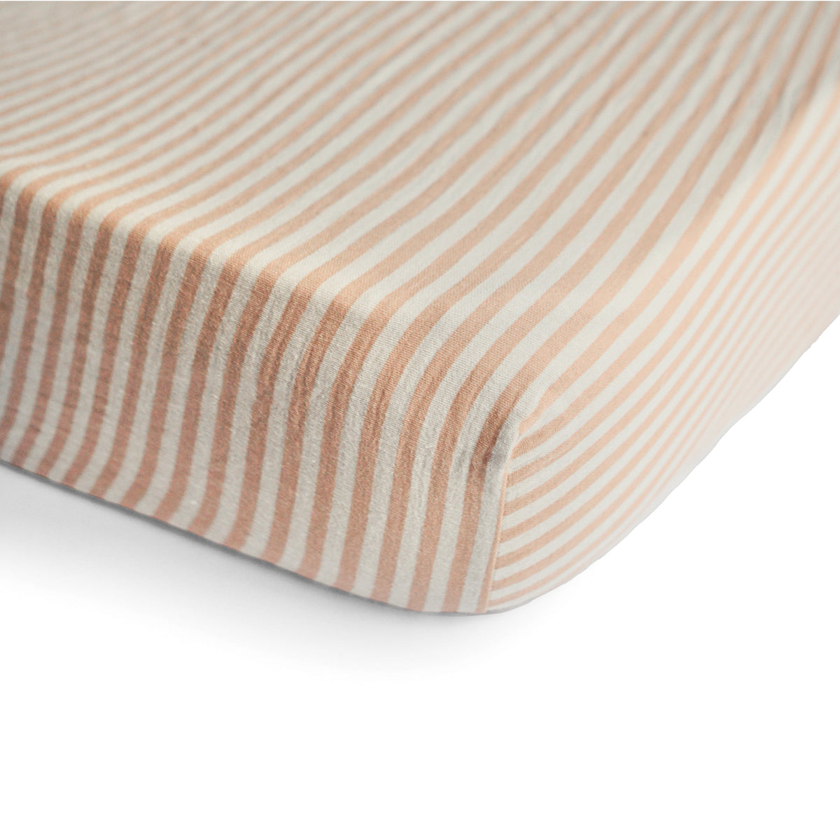 Extra Soft Muslin Crib Sheet | Natural Stripe