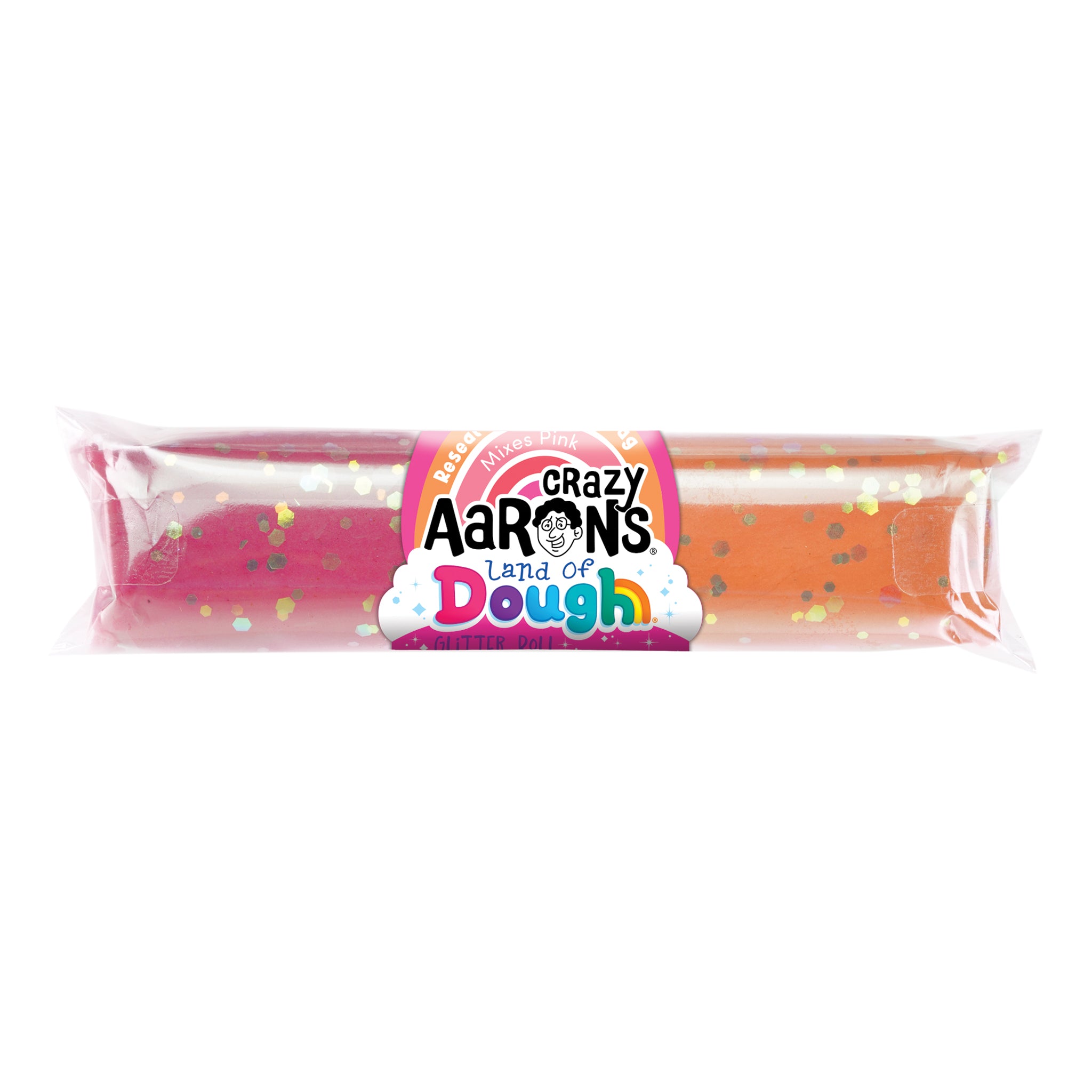 Land of Dough Glitter Roll || Light Pink / Orange