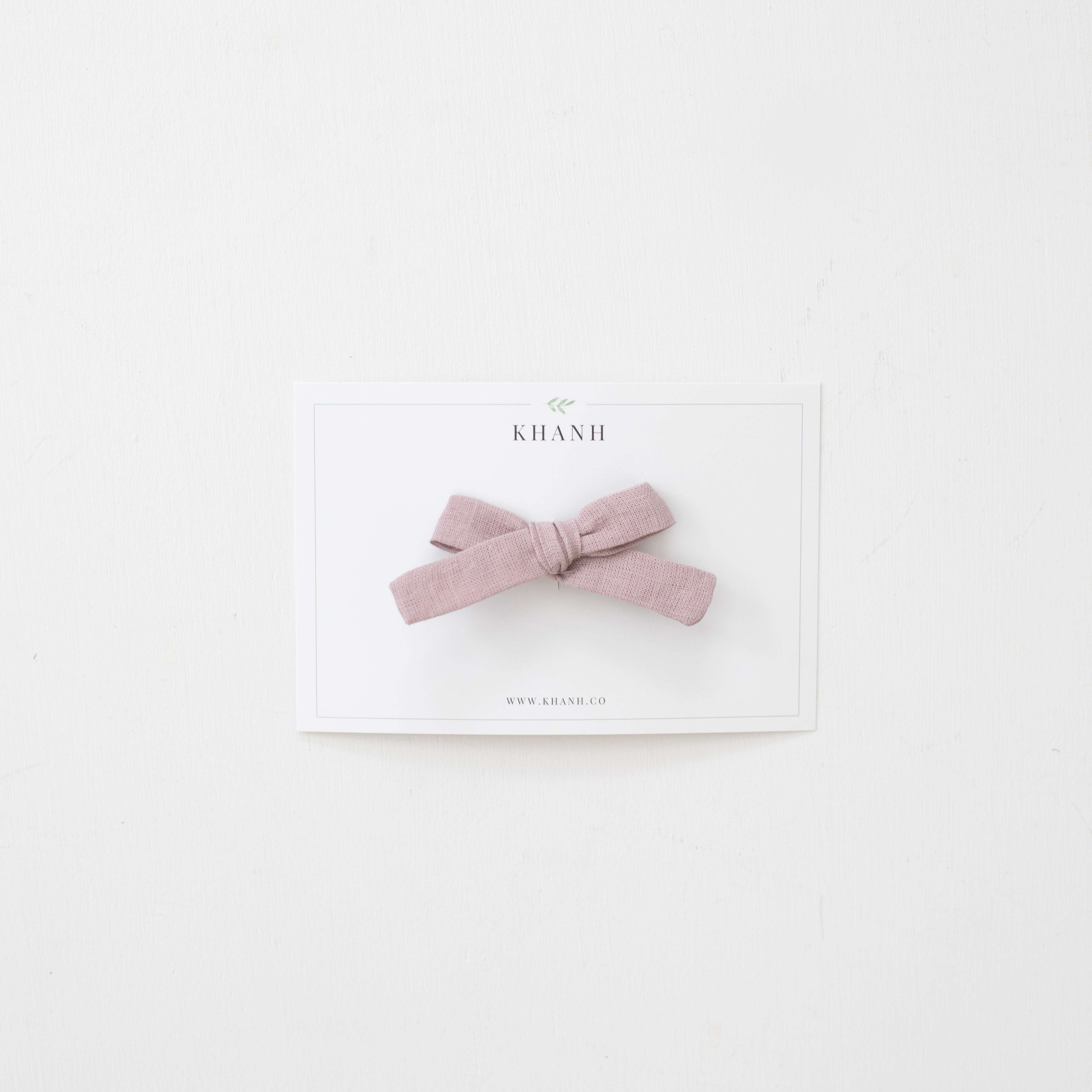 Old Mauve | Petite Hand-Tied Bow