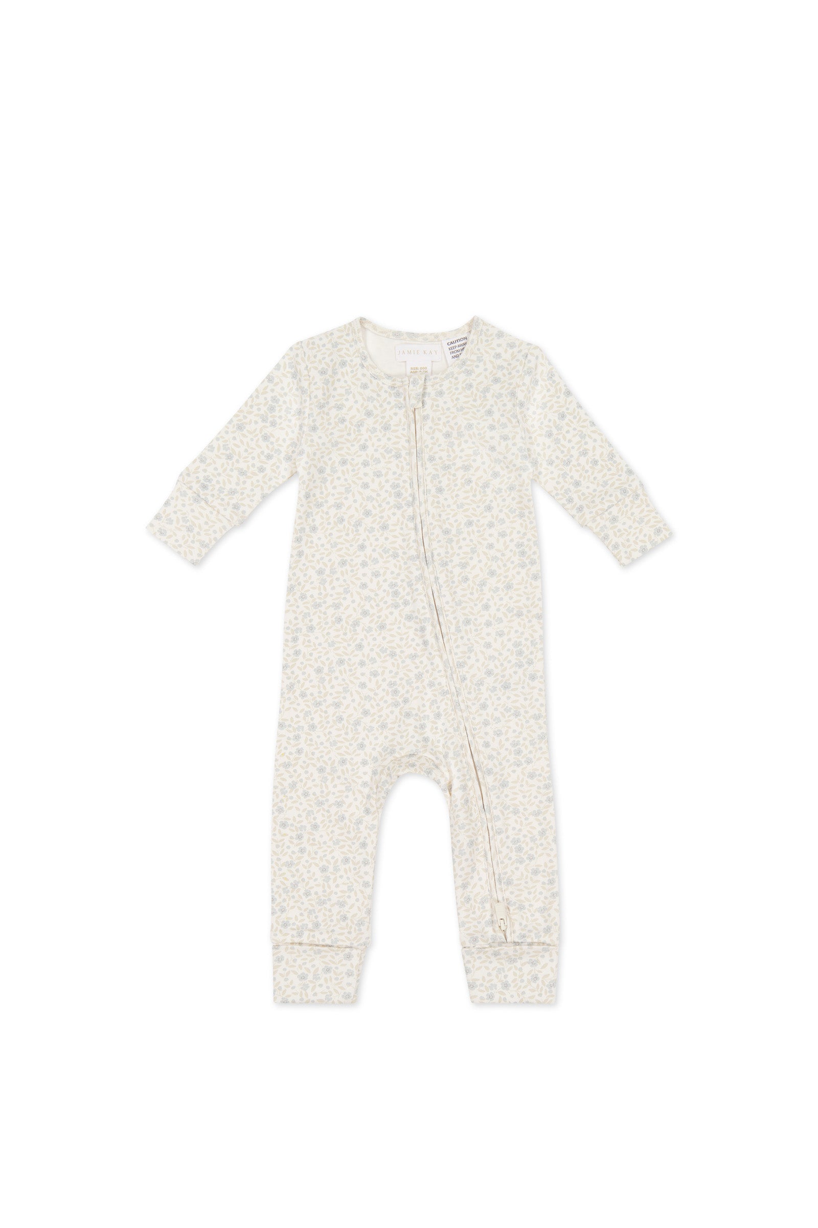 Organic Cotton Frankie Onepiece || Elodie Whisper White - LAST 0/3M & 3/6M