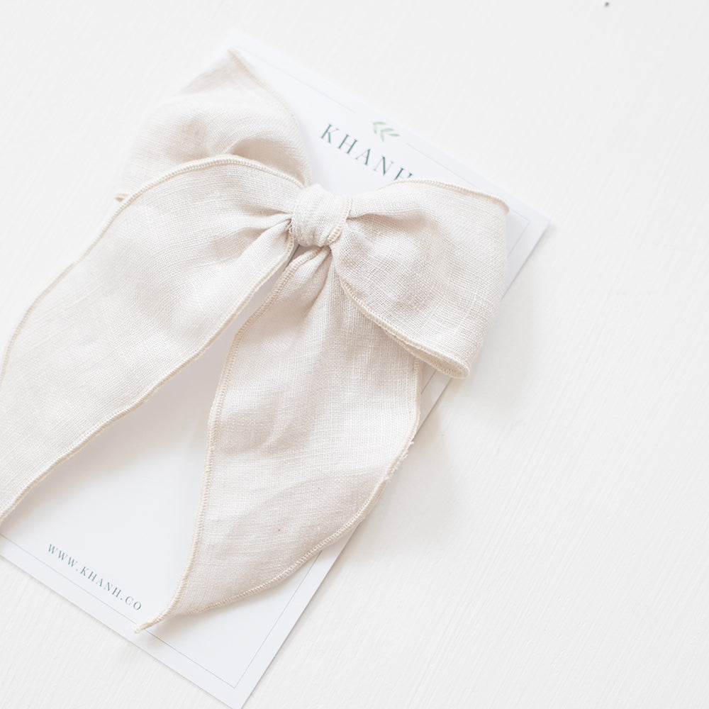 Perfectly Pale | Oversized Whimsical Bow