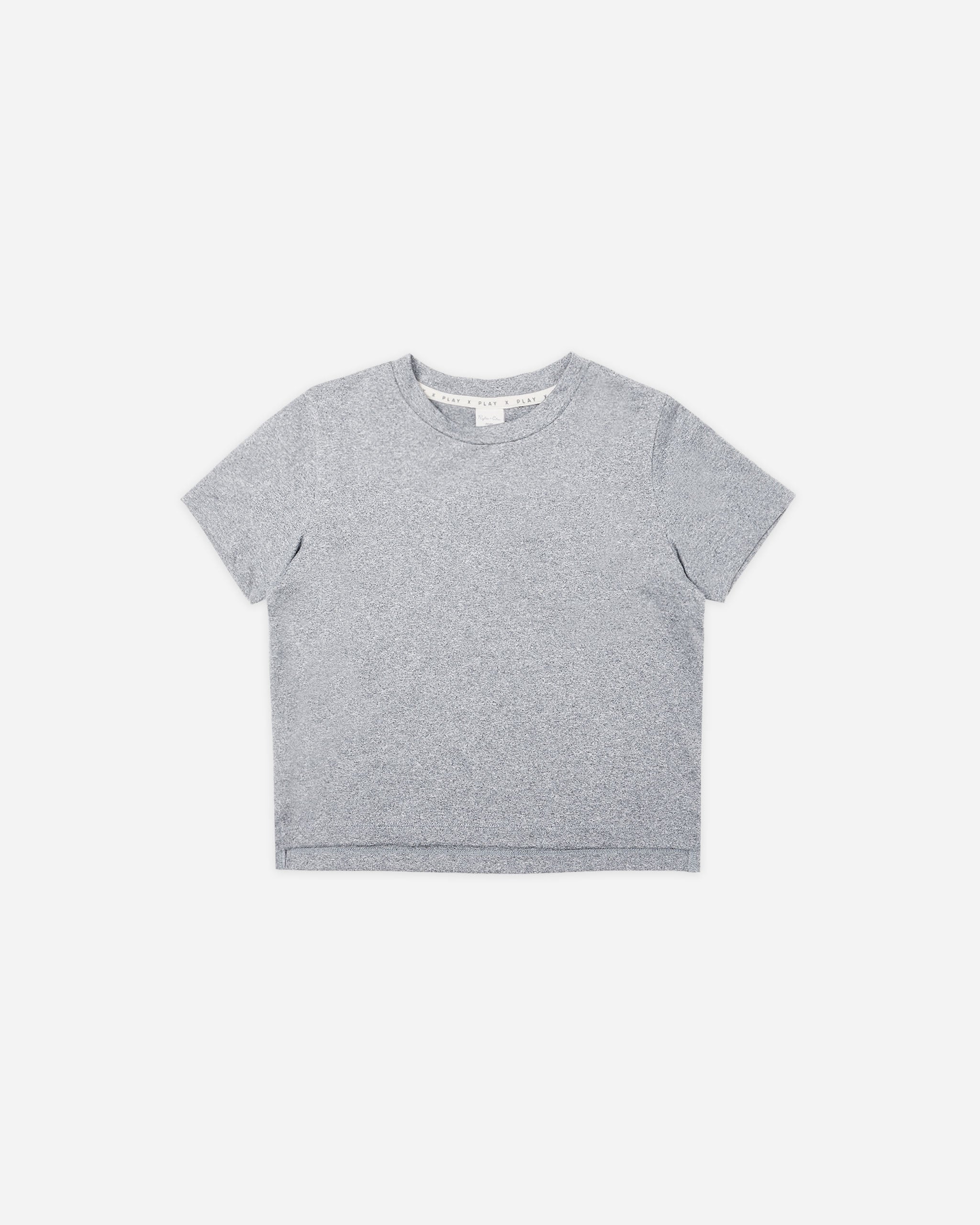 Cove Essential Tee || Heathered Dusty Blue