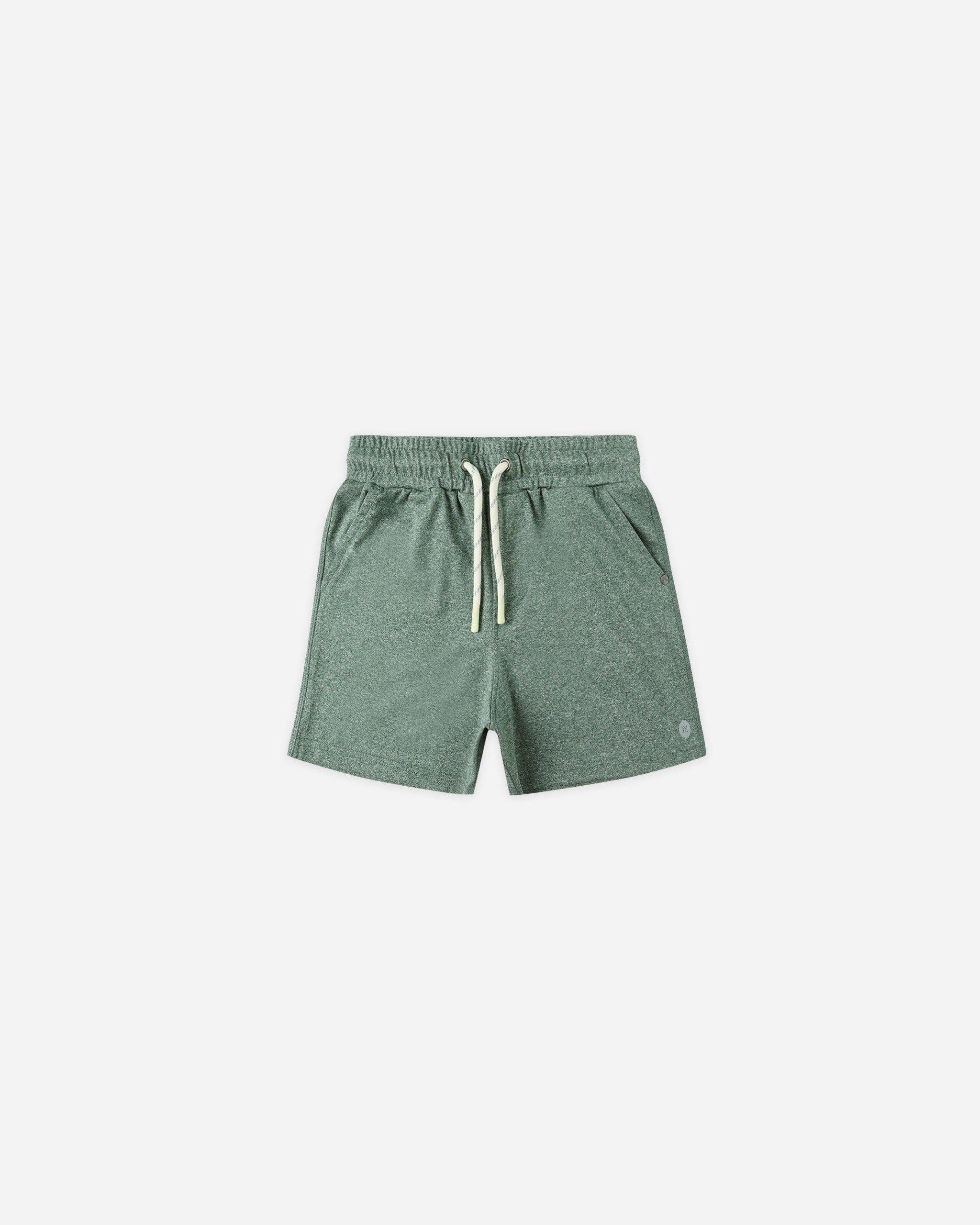 Oceanside Tech Short || Heathered Green - LAST 6/7Y & 8/9Y