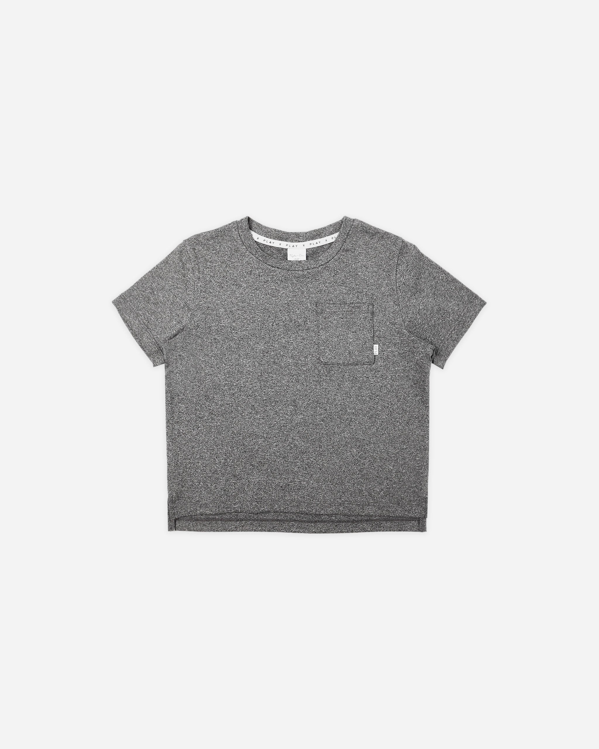 Cove Essential Pocket Tee || Heathered Black