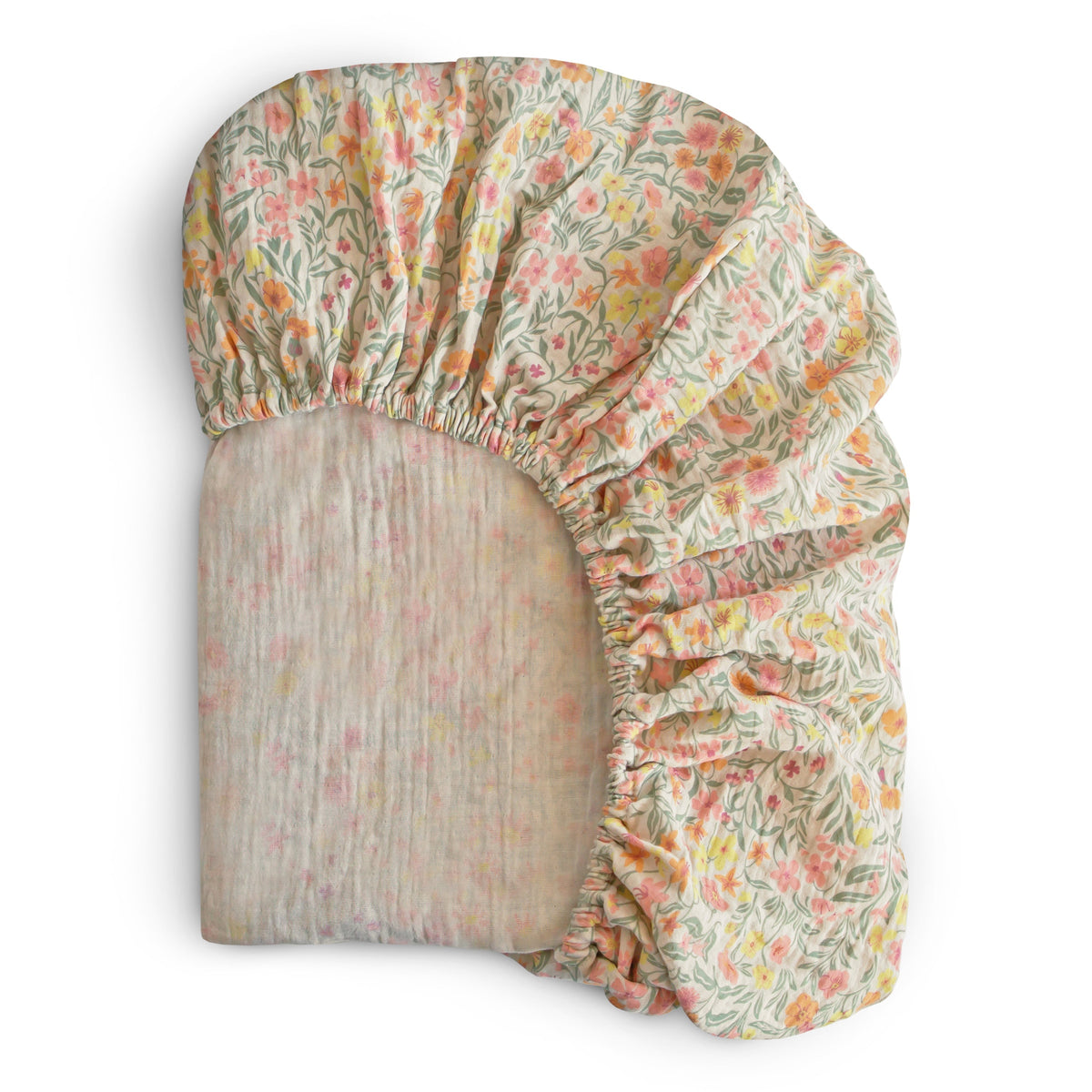 Extra Soft Muslin Crib Sheet | Pastel Blooms