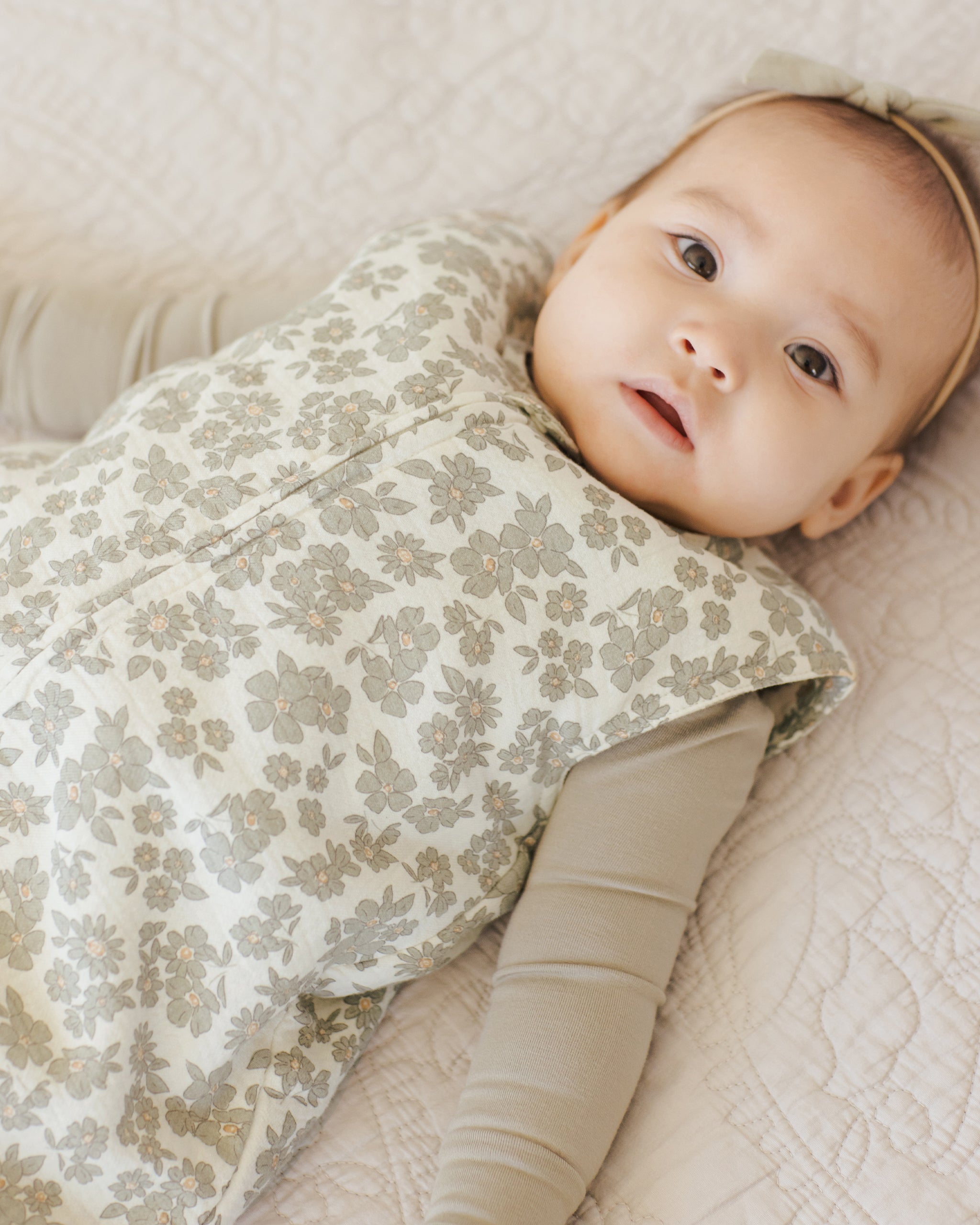 Sleep Bag || Green Floral