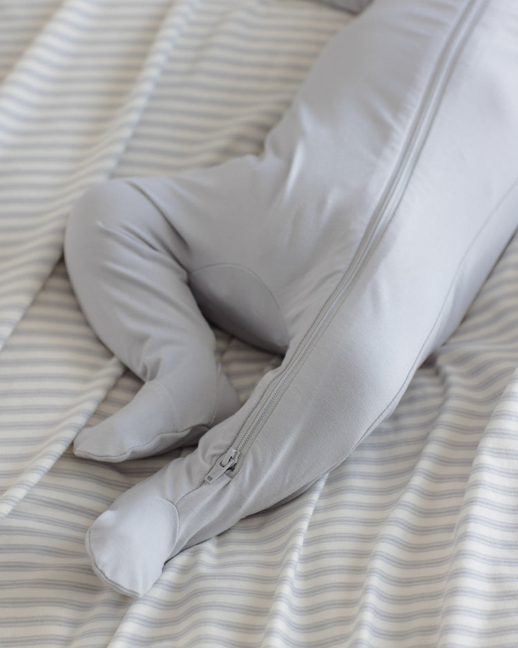 Bamboo Zip Footie || Cloud