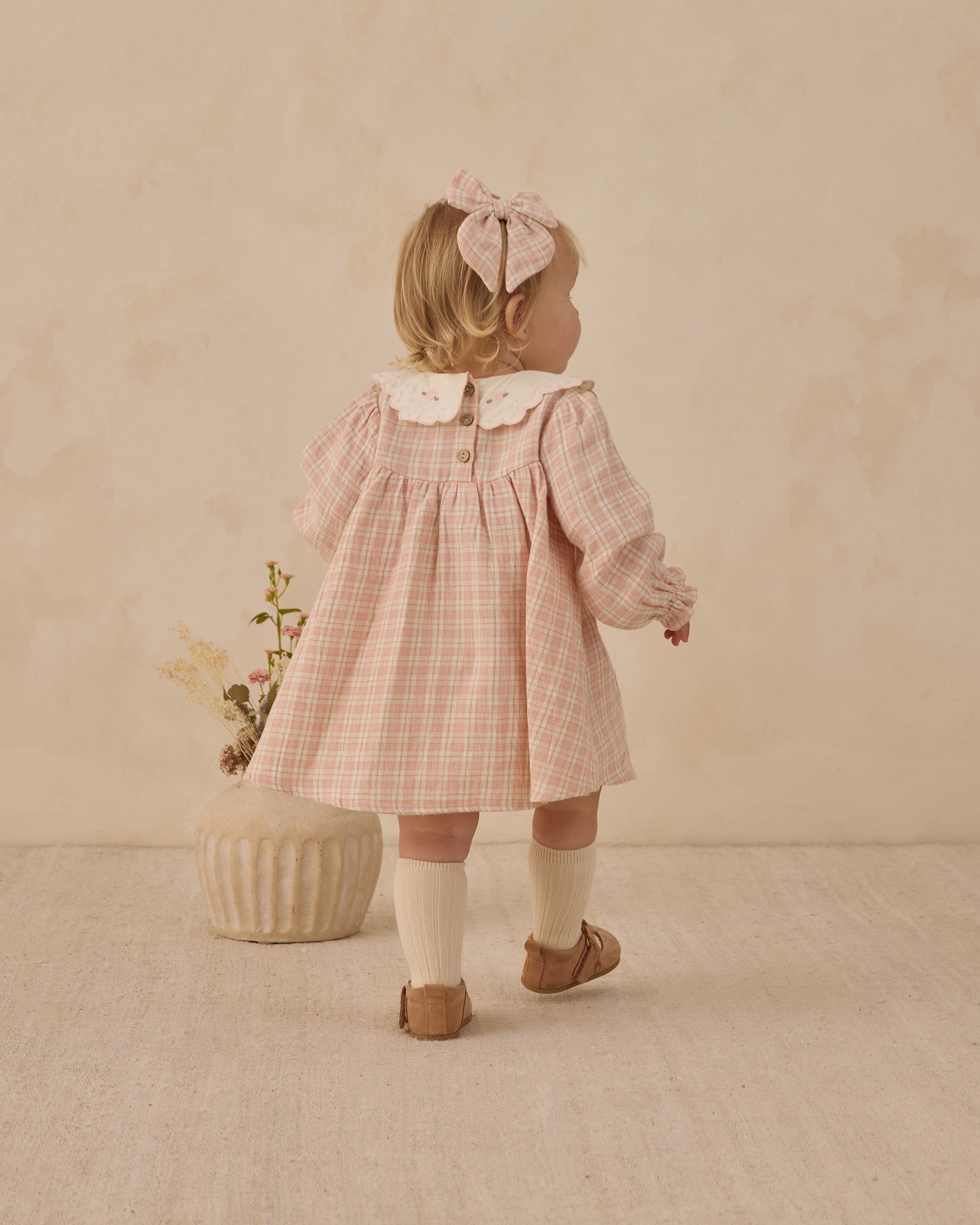 Callie Dress || Pink Plaid
