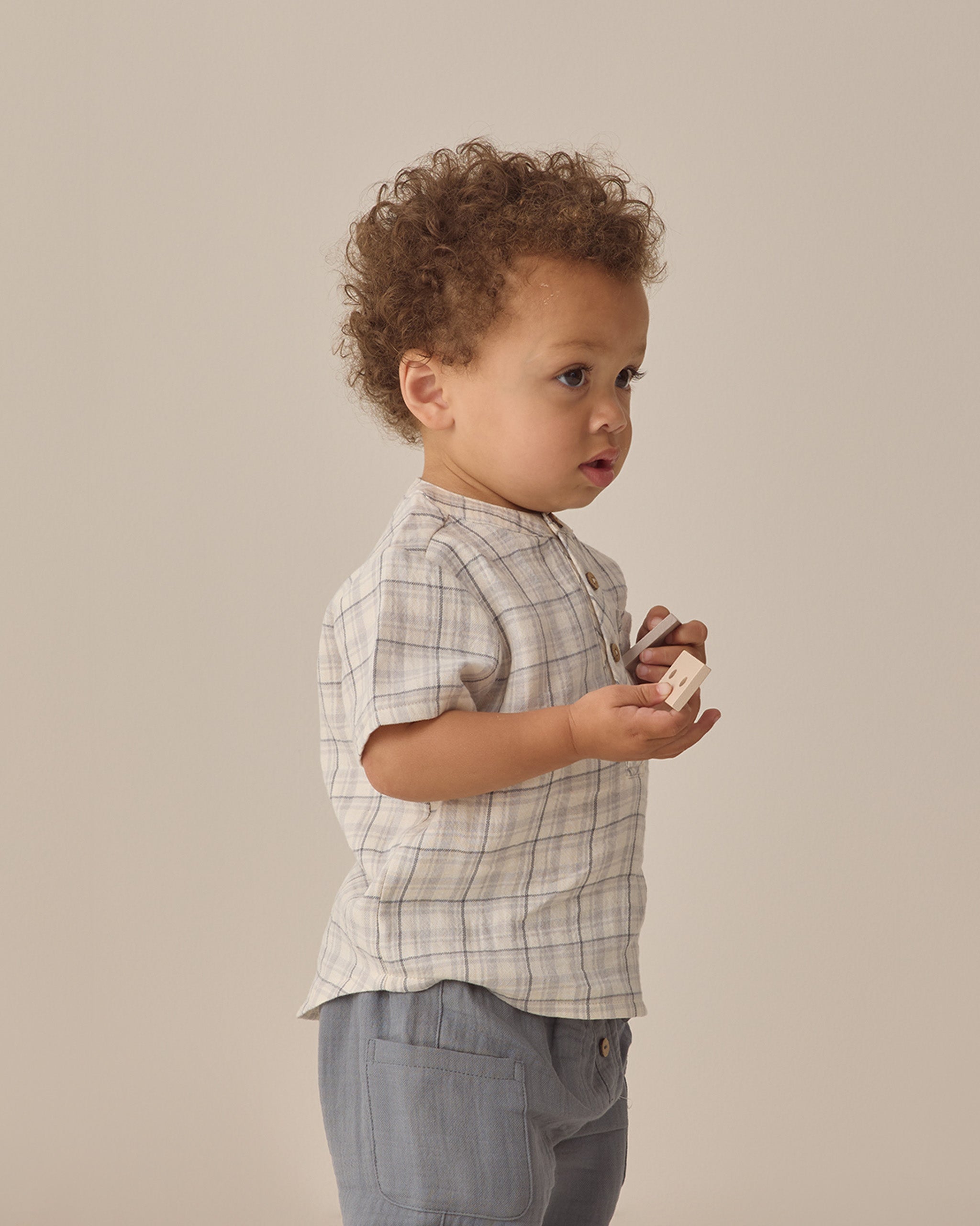 Jaxson Shirt || Blue Plaid
