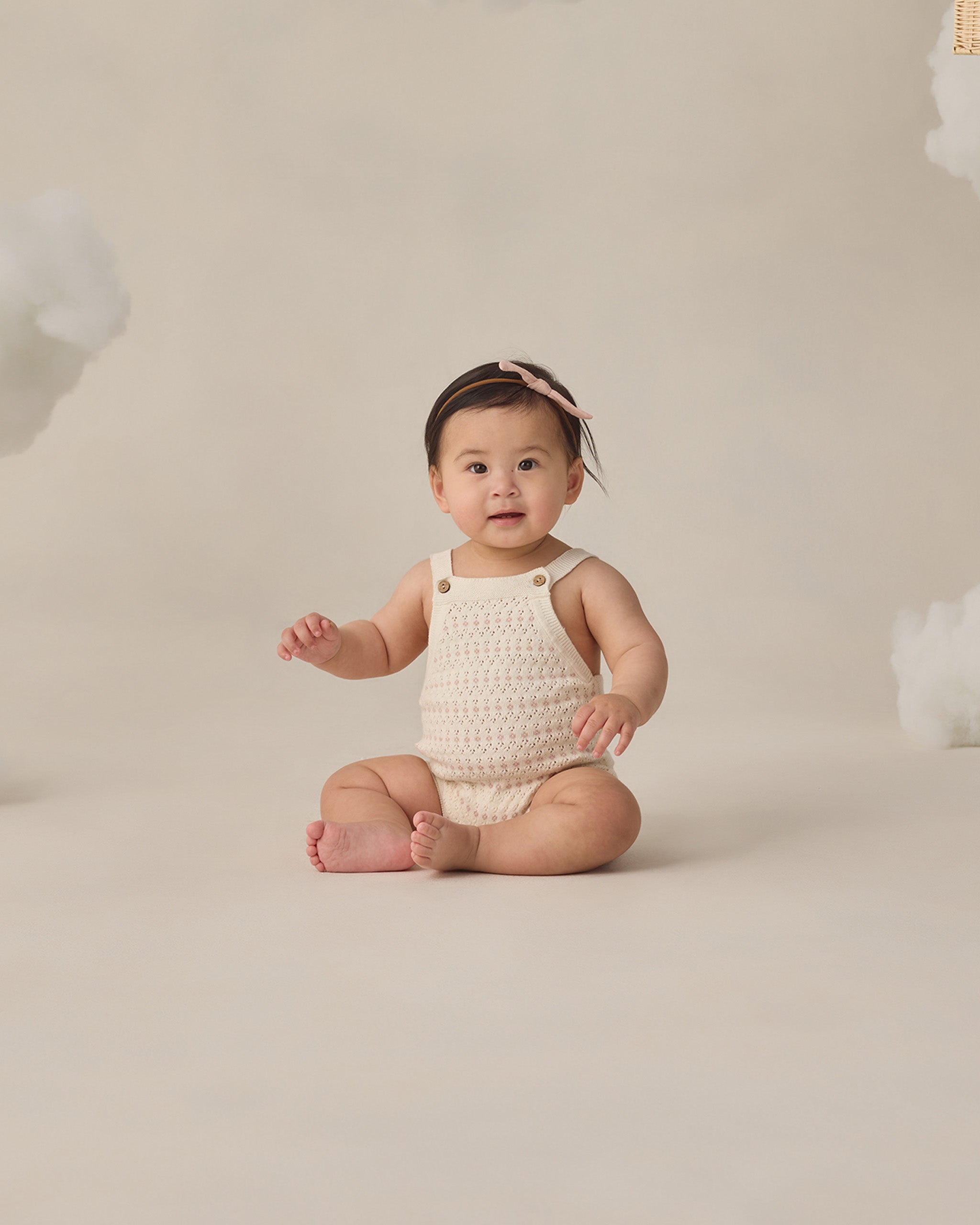 Tatum Romper || Ivory