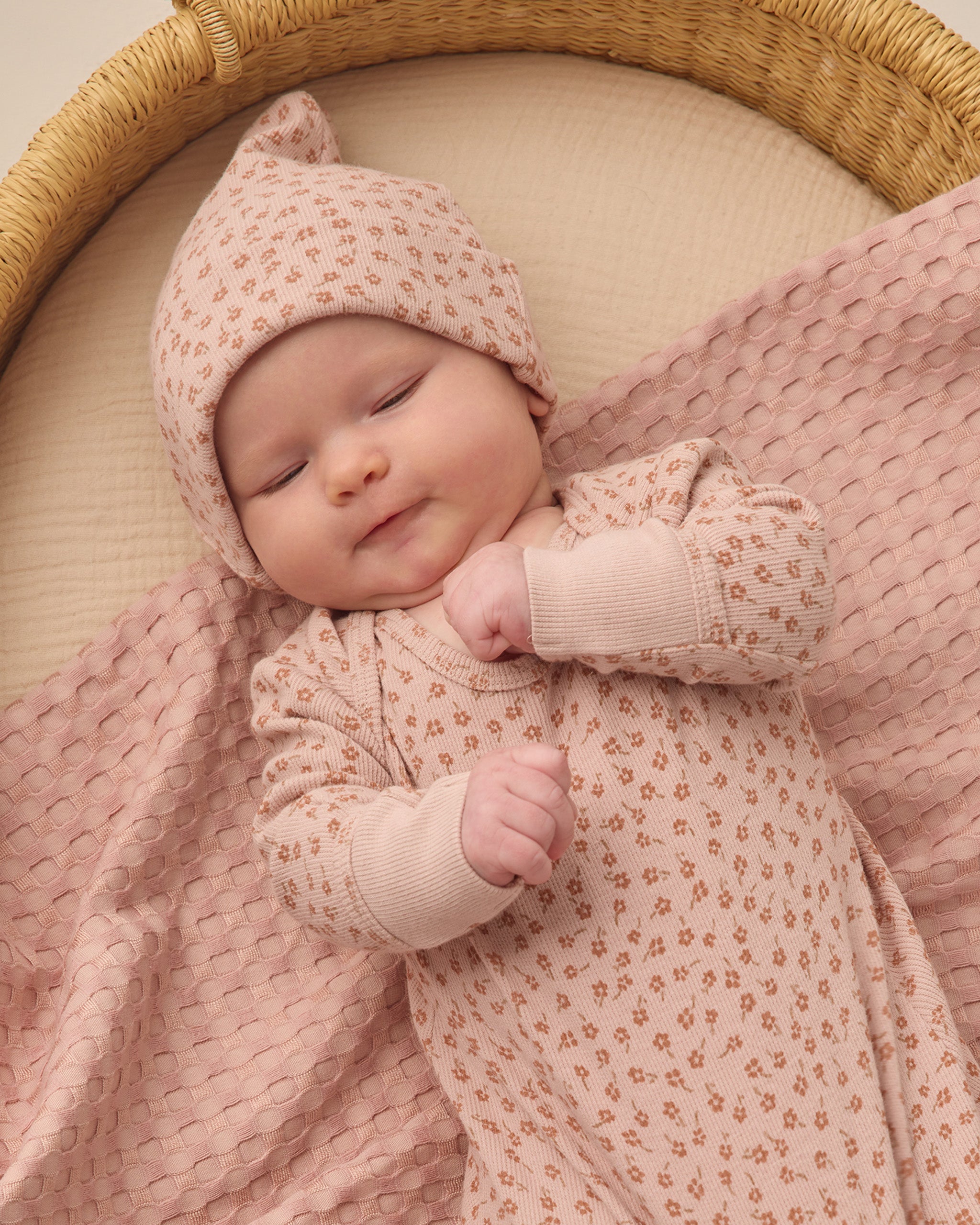 Knotted Baby Gown + Hat Set || Posy