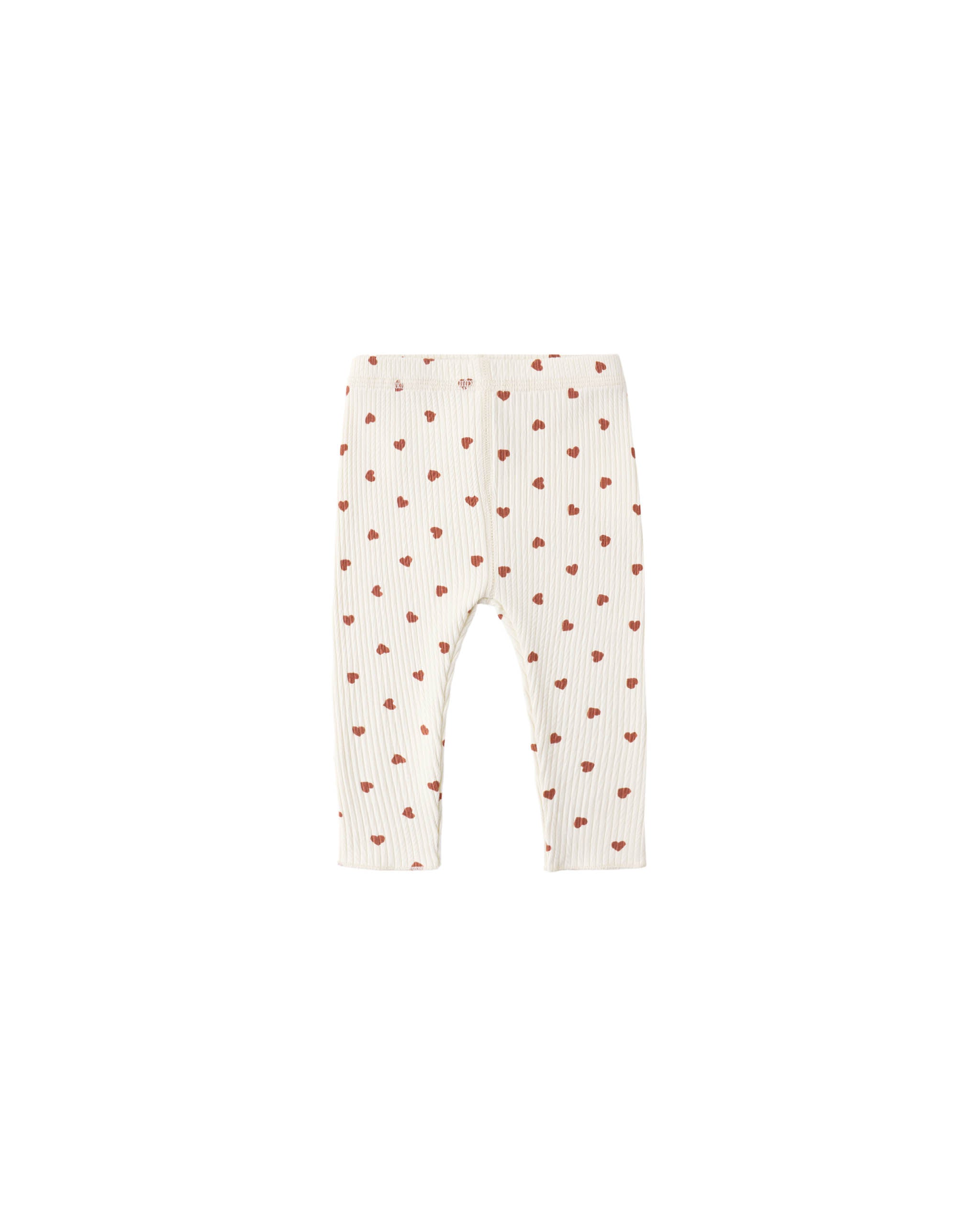 Ribbed Legging || Red Hearts