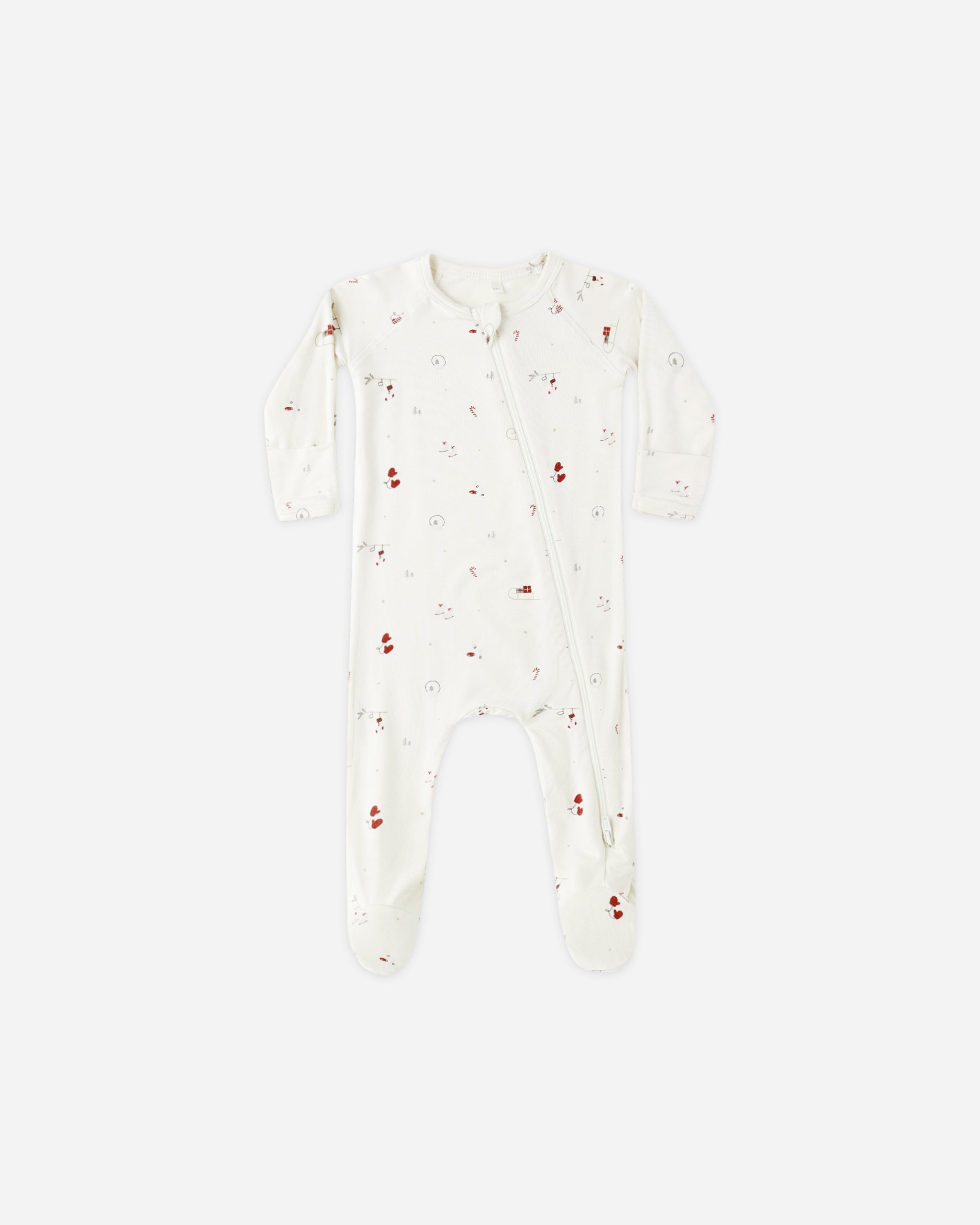Bamboo Zip Footie || Winter Wonderland