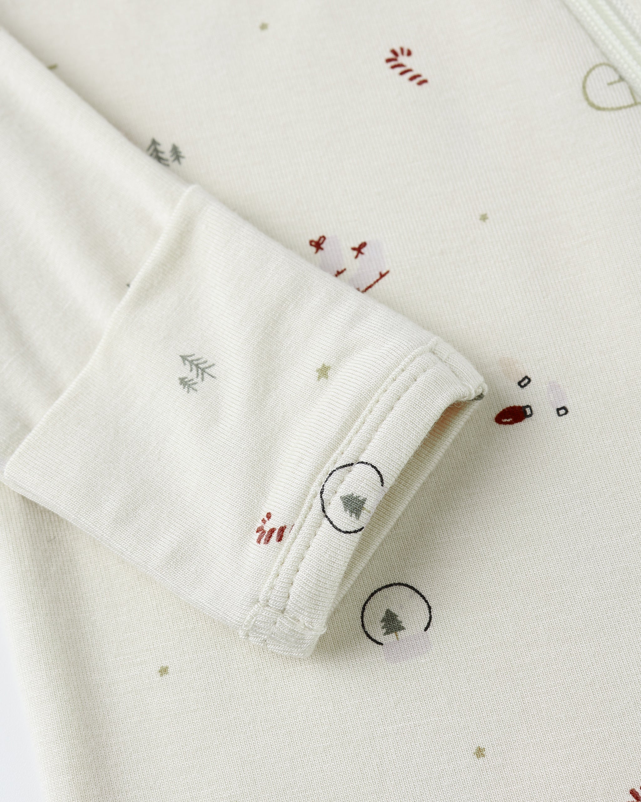 Bamboo Zip Footie || Winter Wonderland