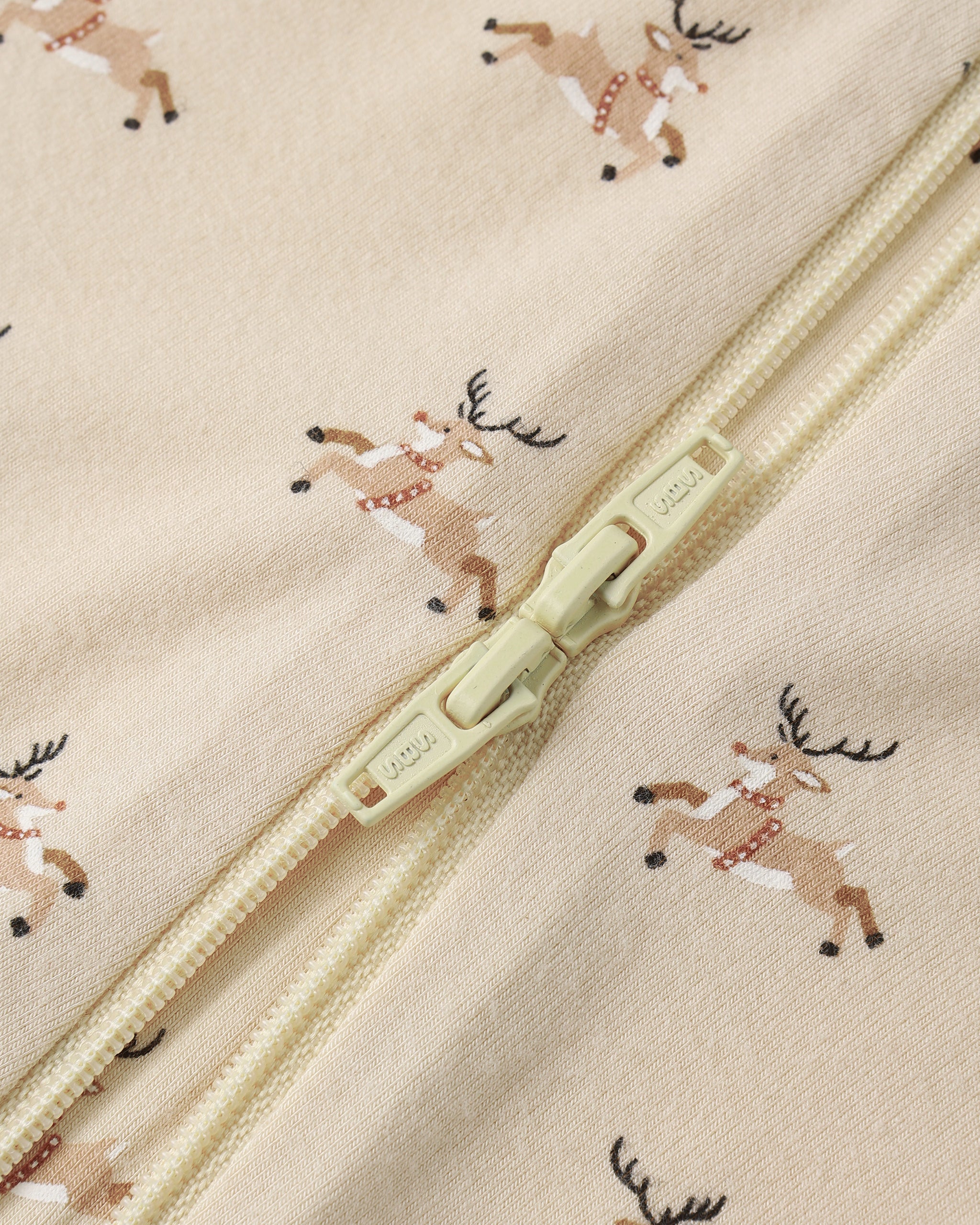 Bamboo Zip Footie || Reindeer
